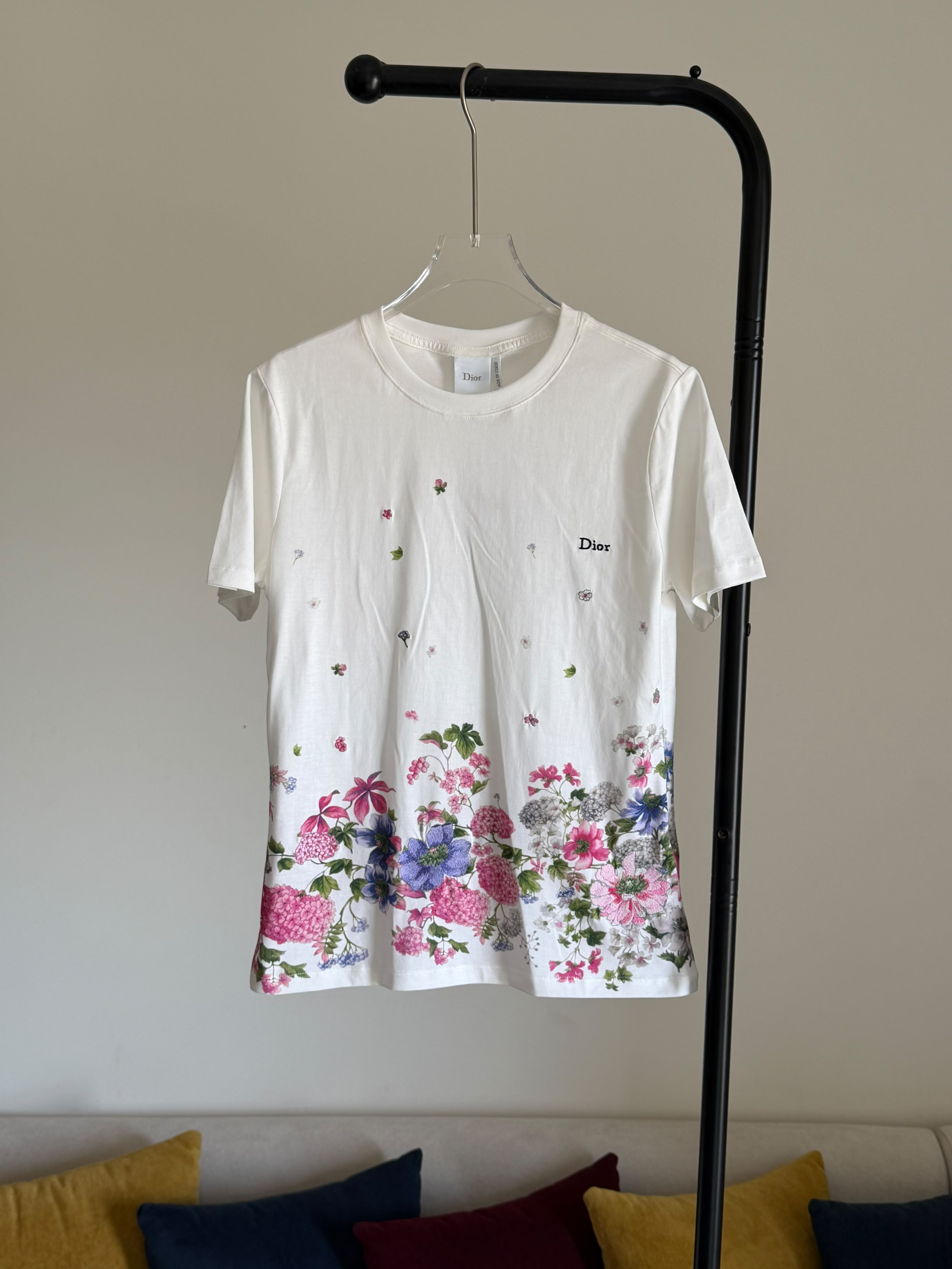 Dior Embroidered Fitted T-Shirt