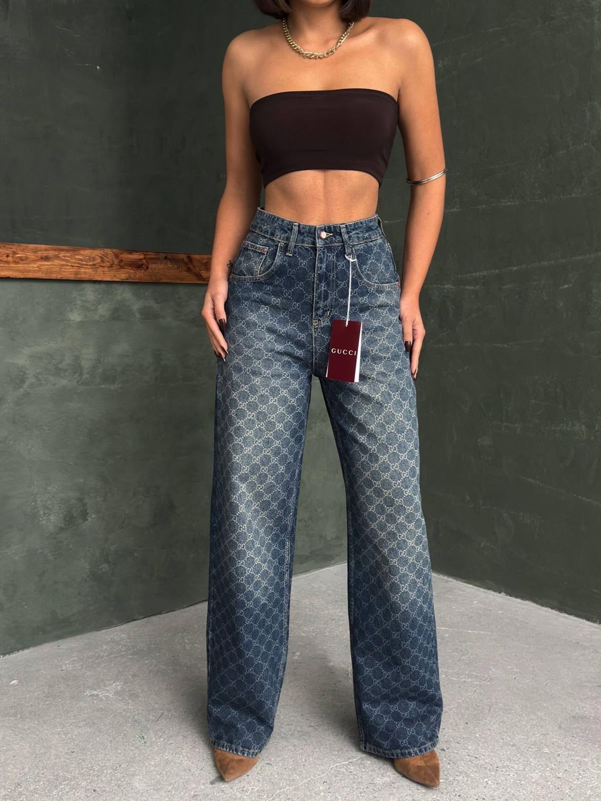 Louis Vuitton Monogram Flared Jeans