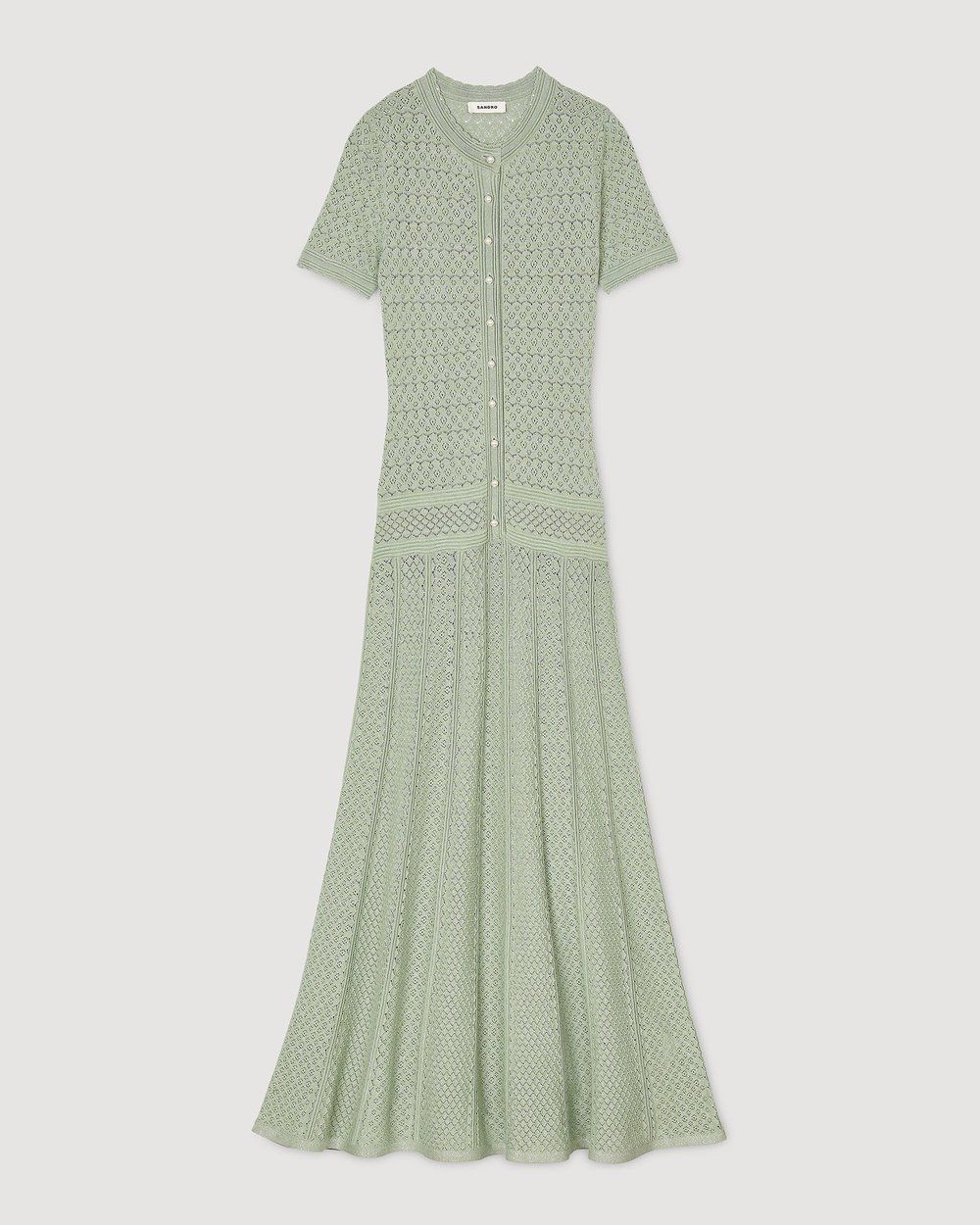 SANDRO Knit Maxi Dress