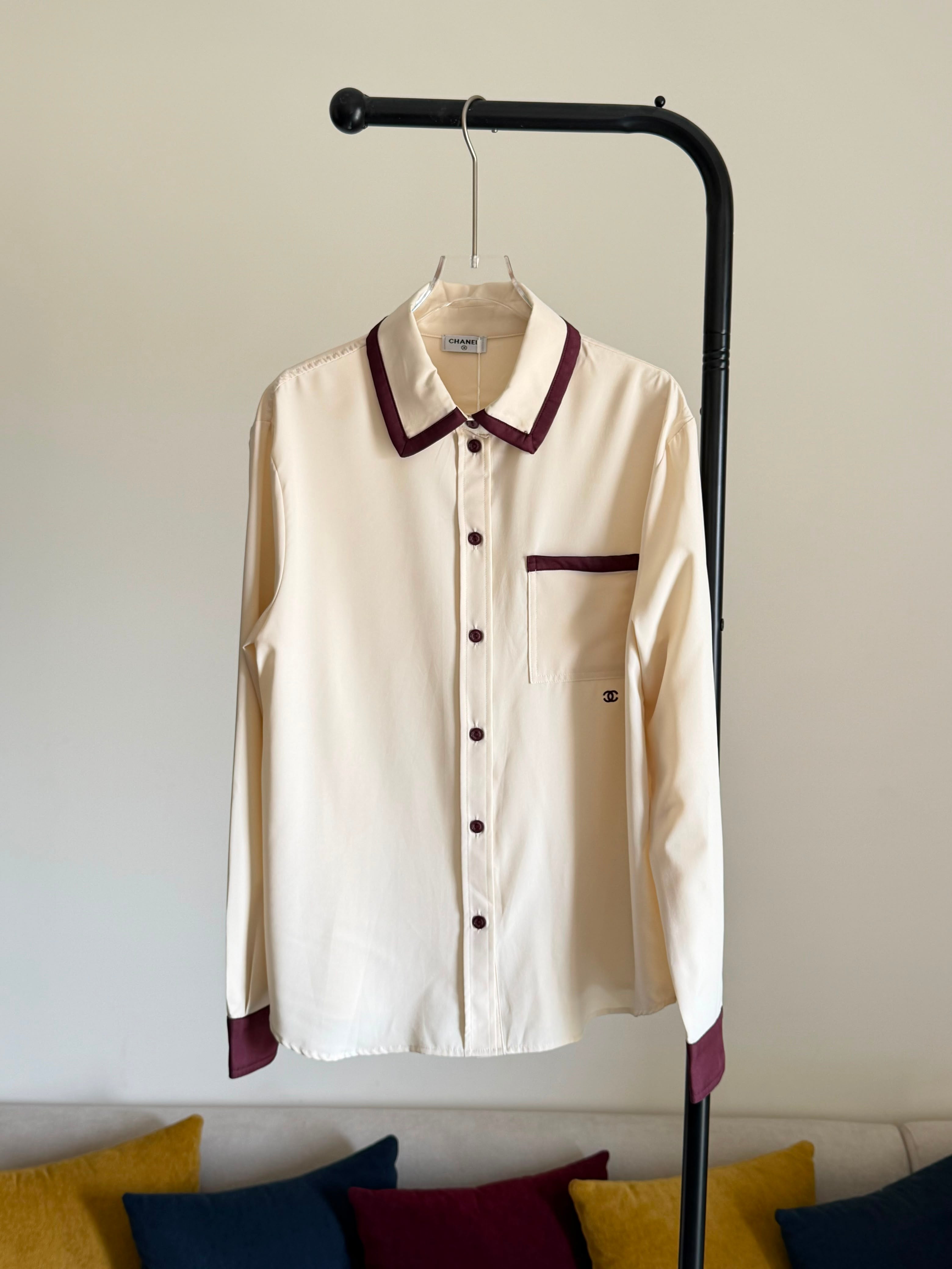 Chanel Long-sleeved Shirt in Silk