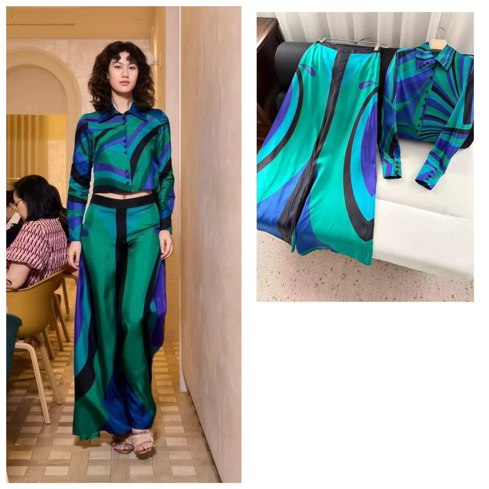 PUCCI Maddalena-print wide-leg Set
