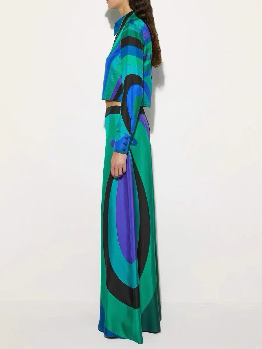 PUCCI Maddalena-print wide-leg Set