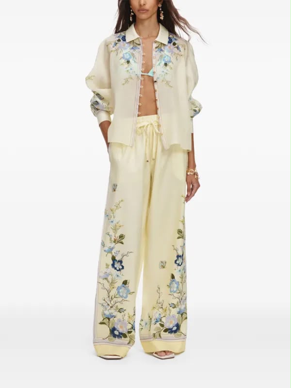 Self-Portrait Yellow Floral-print Set