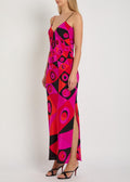 Pucci Pink Printed V-neck Dress