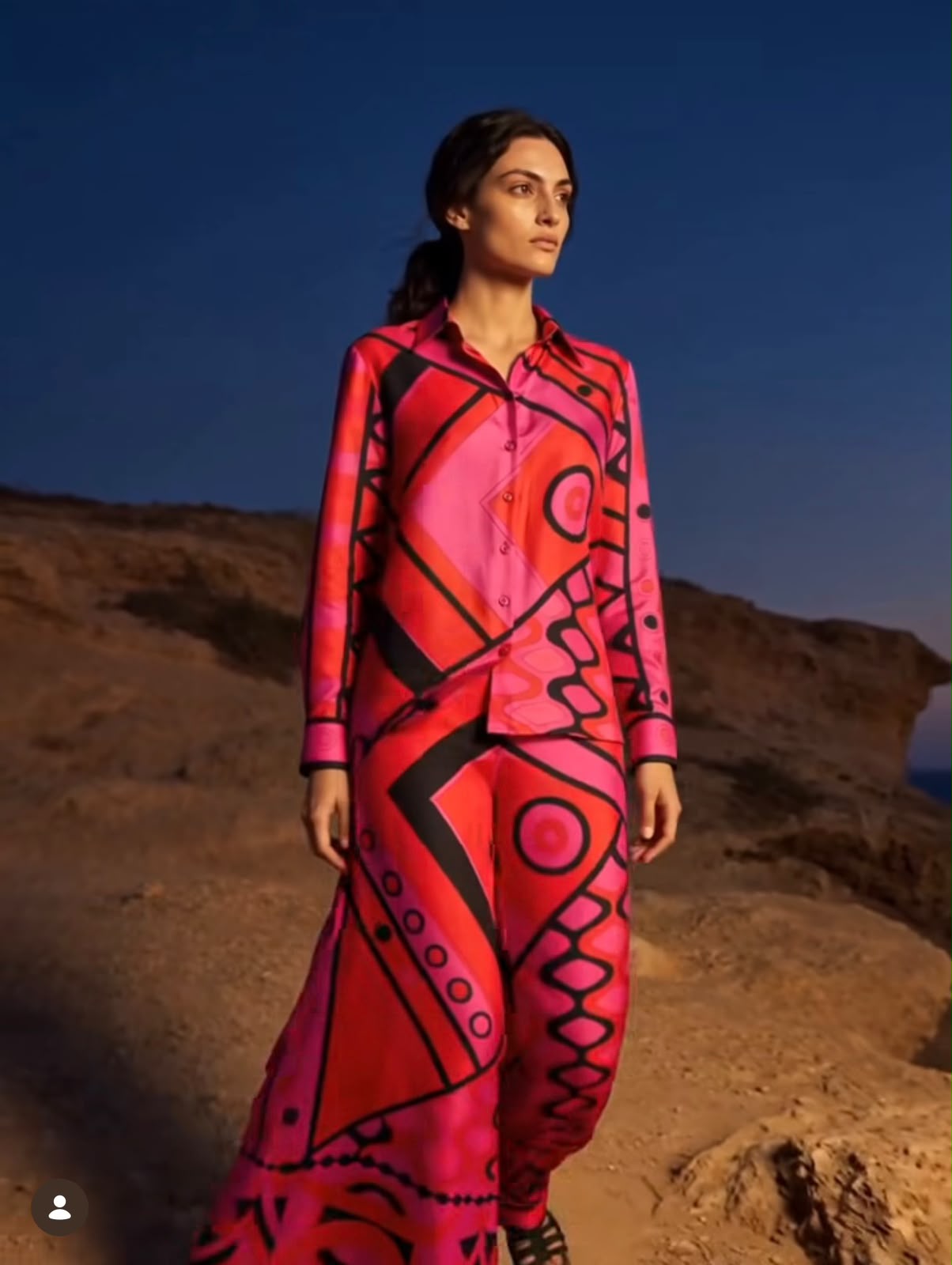 PUCCI Vivara-print Silk Set | Pink |