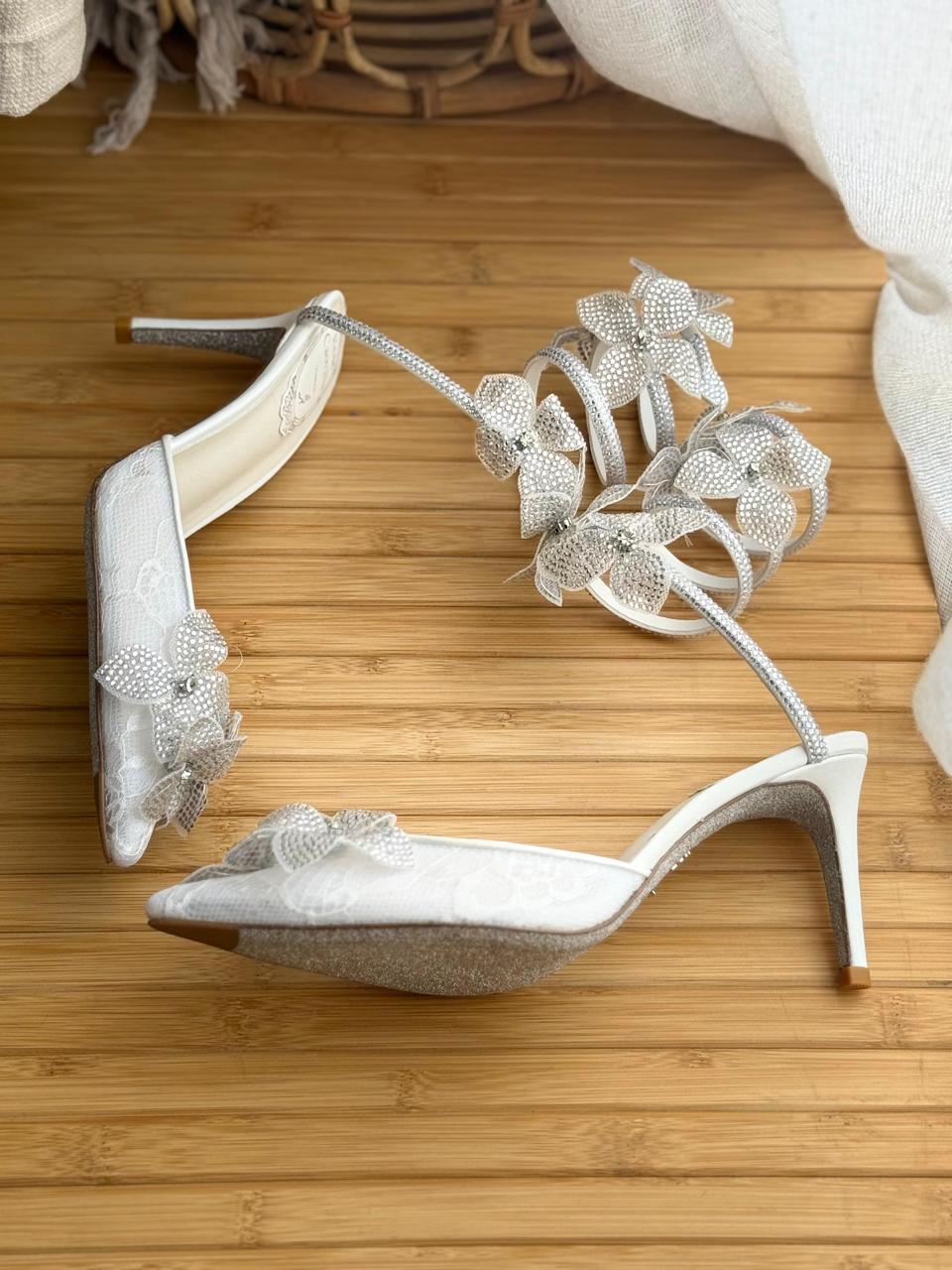 René Caovilla 105mm Floriane Sandals