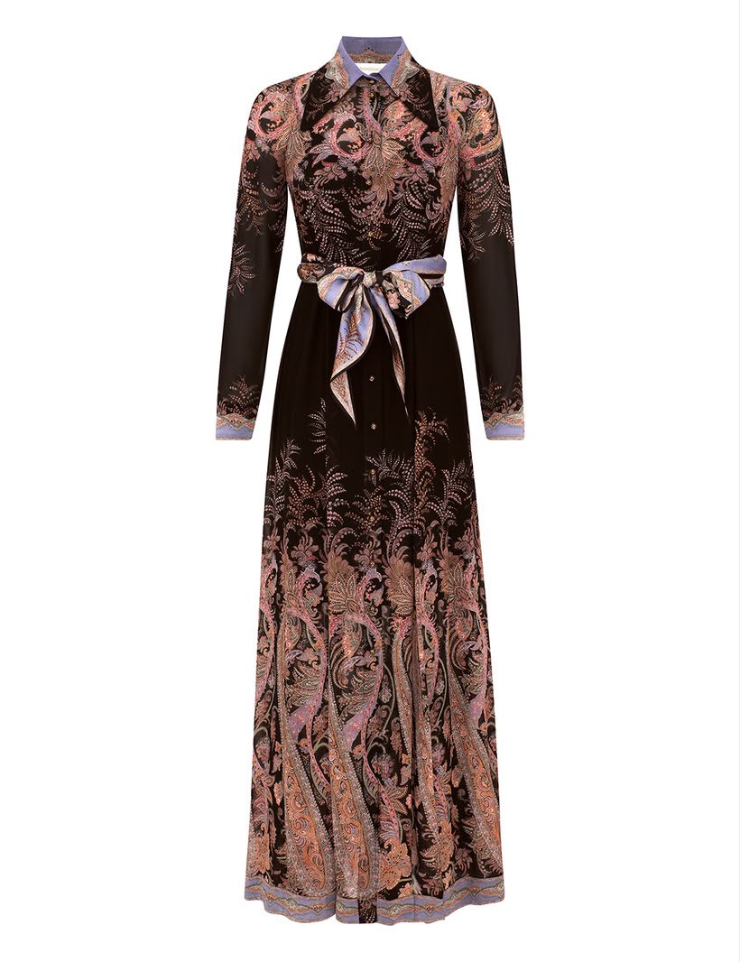 ZIMMERMANN Alchemy paisley-print Belted Maxi Dress