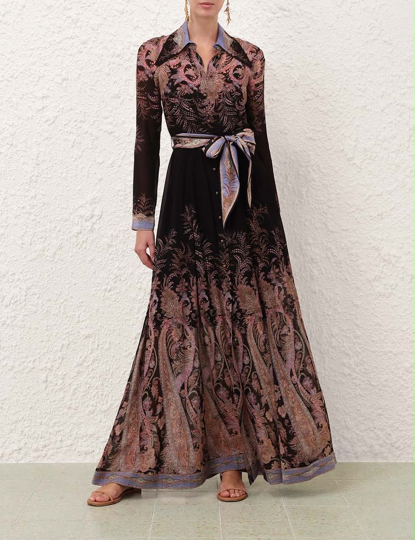 ZIMMERMANN Alchemy paisley-print Belted Maxi Dress