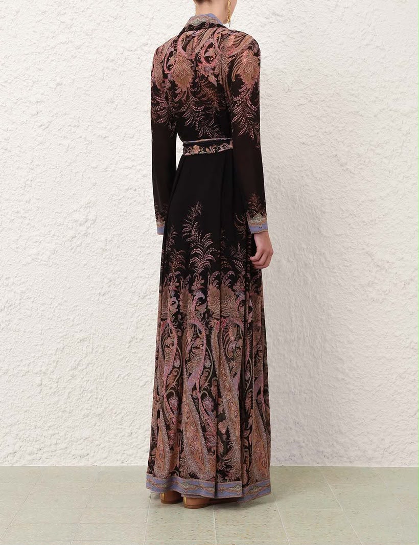 ZIMMERMANN Alchemy paisley-print Belted Maxi Dress
