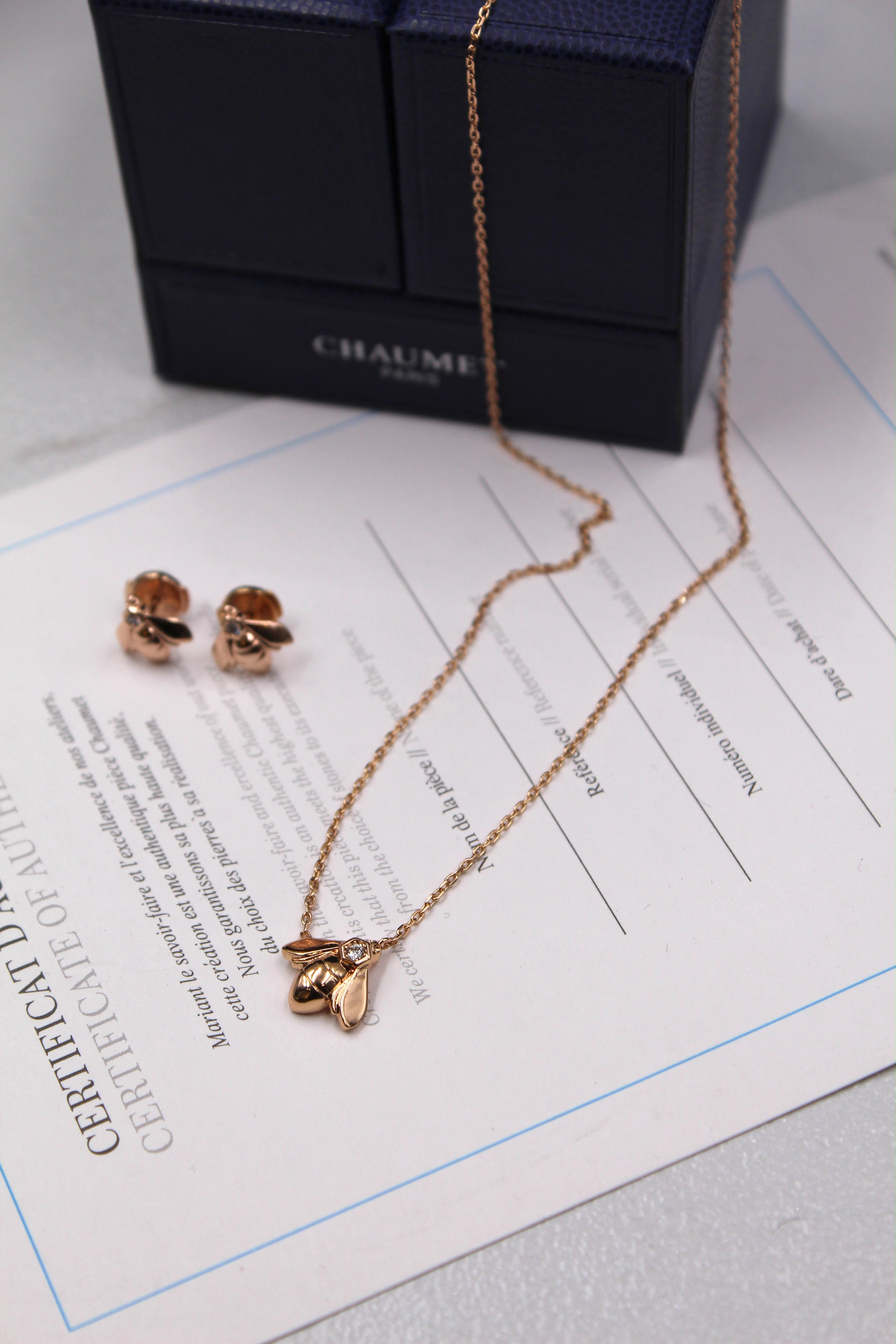 Bee de Chaumet Necklace & Earrings Set