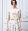 Dior Book Cover Short-Sleeved Fitted Sweater