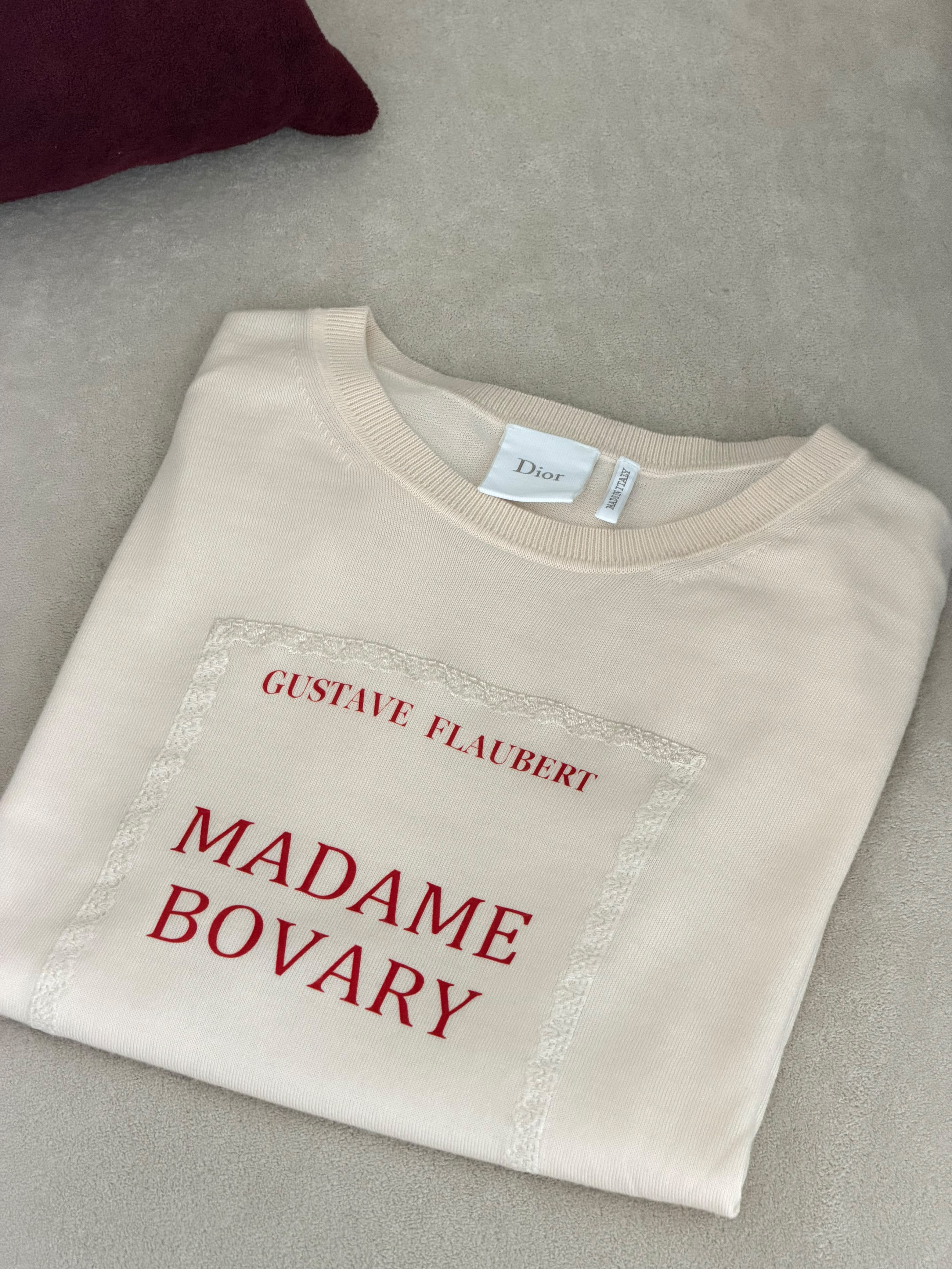 Dior Book Cover Short-Sleeved Fitted Sweater