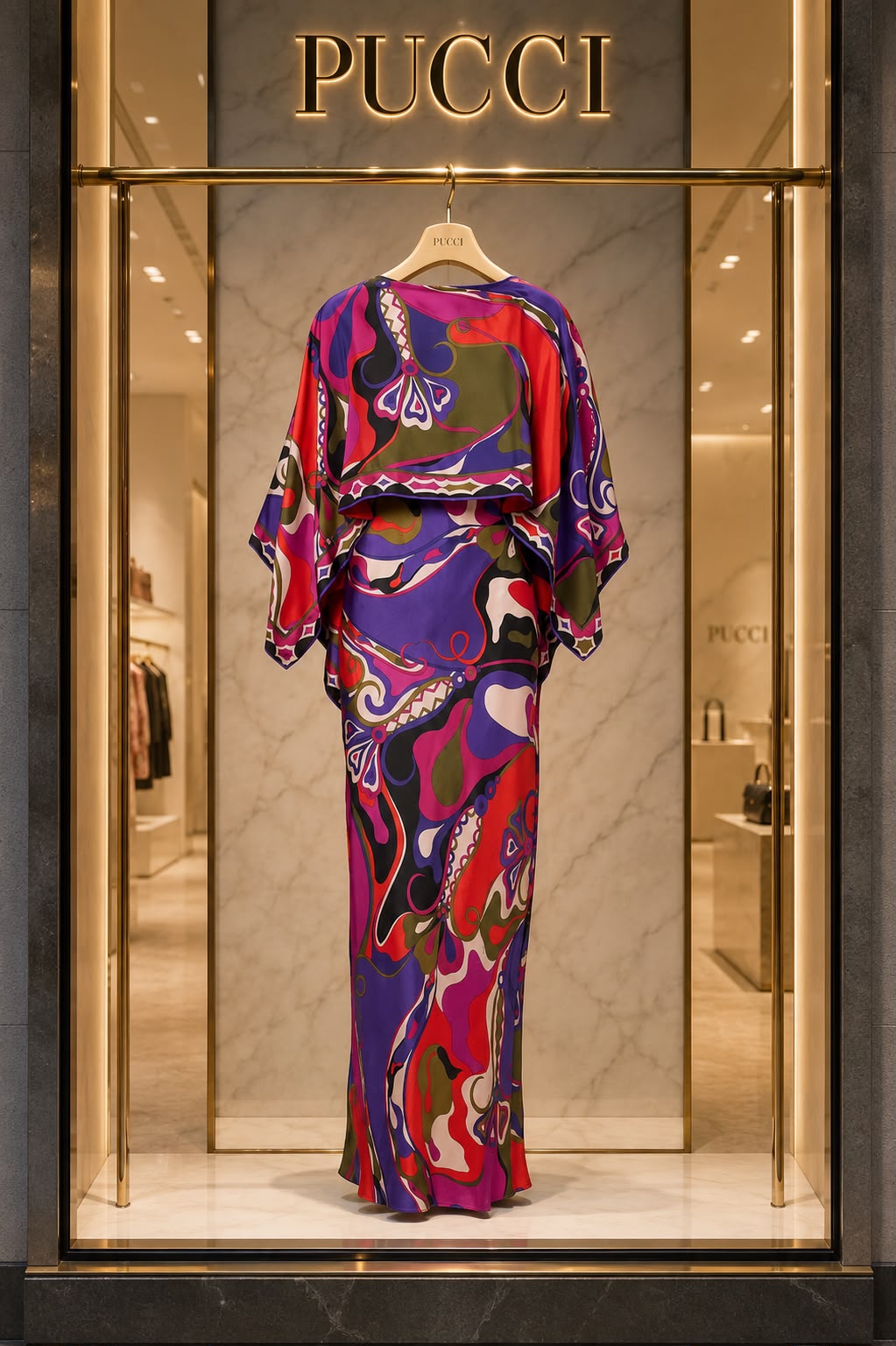 Pucci Orchidee and Soleil Print Silk Dress