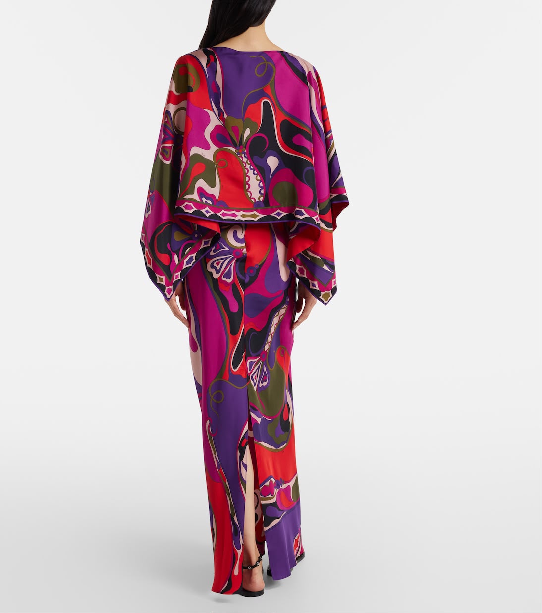 Pucci Orchidee and Soleil Print Silk Dress