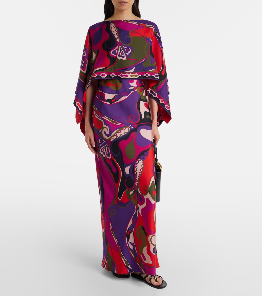 Pucci Orchidee and Soleil Print Silk Dress
