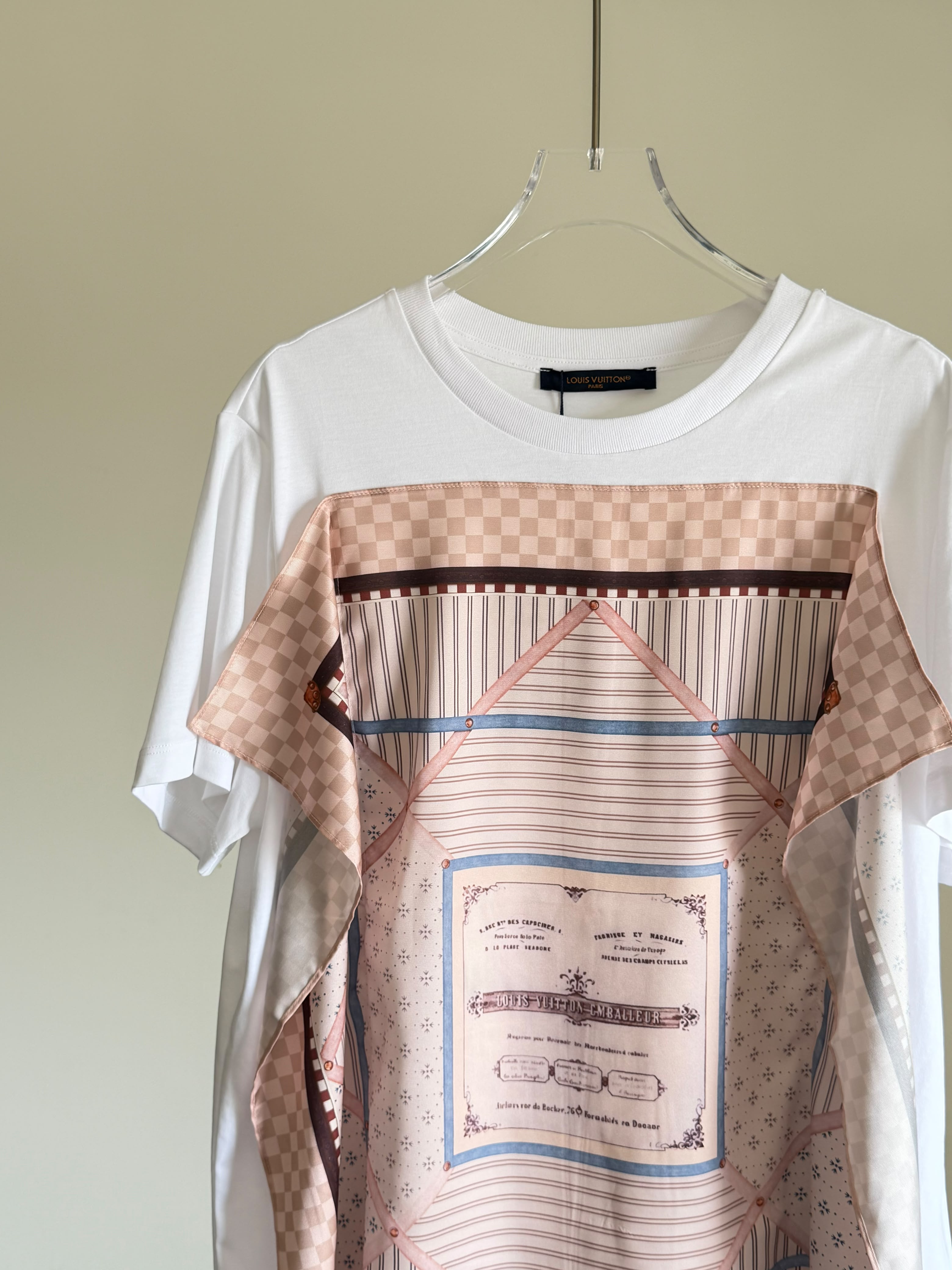 Louis Vuitton Scarf Printed T-Shirt