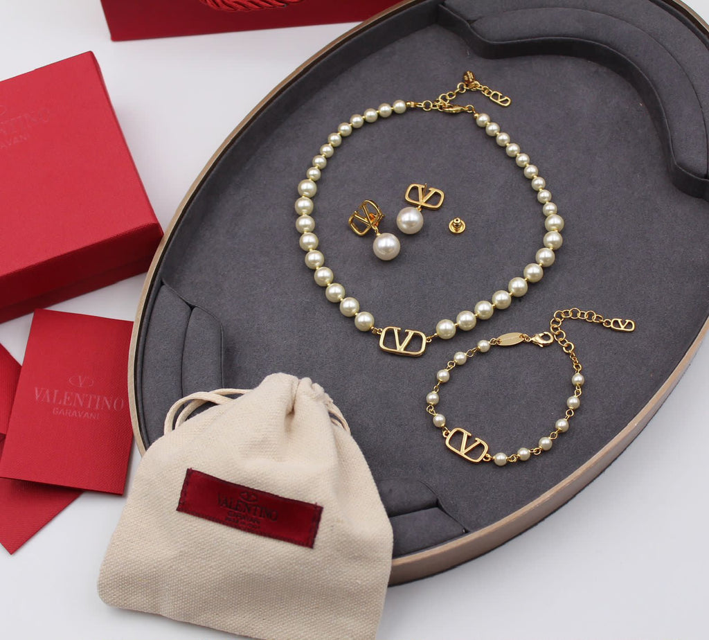 Valentino Necklace , earrings & Bracelet Set