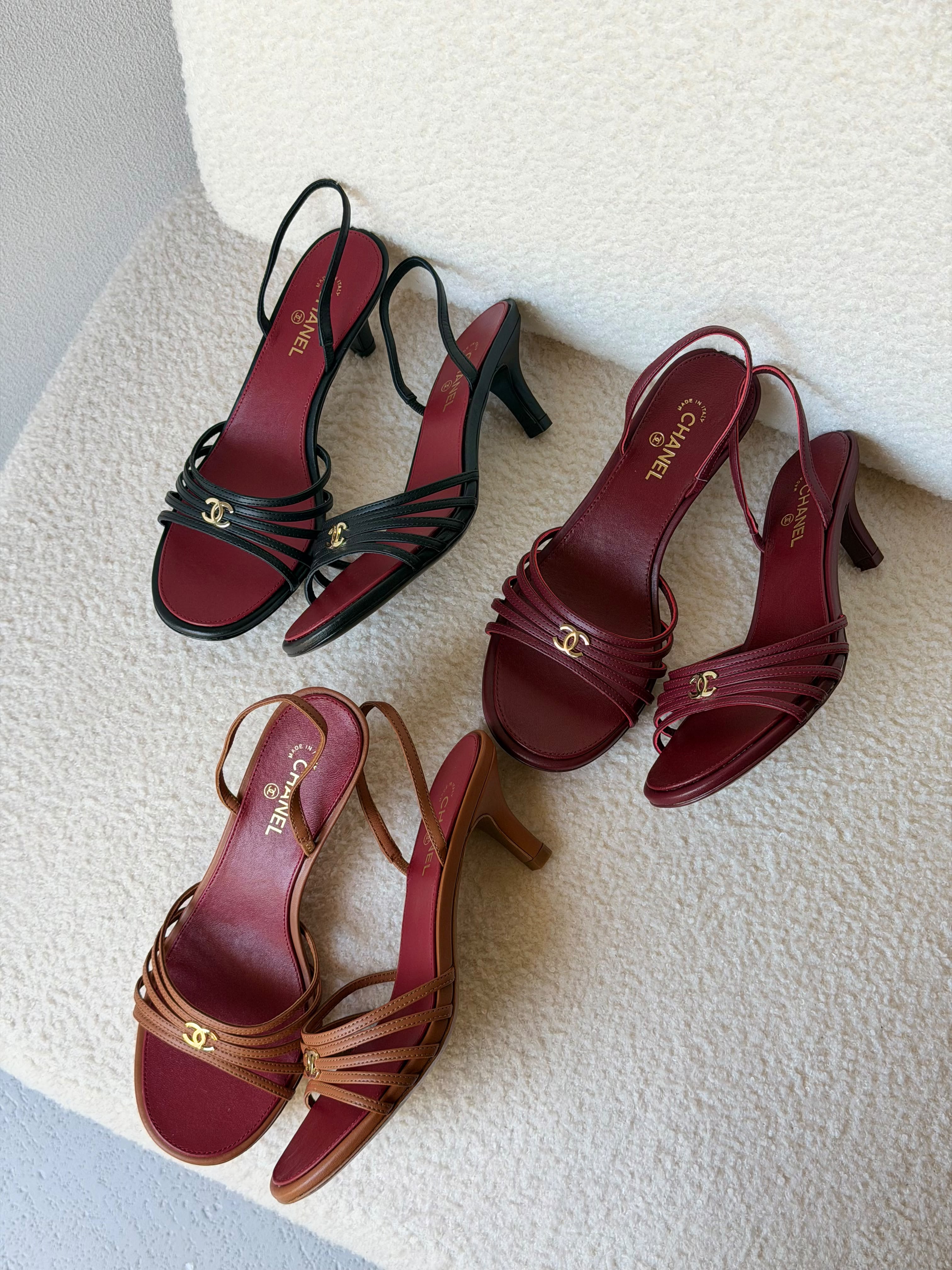 Chanel Goatskin Sandals
