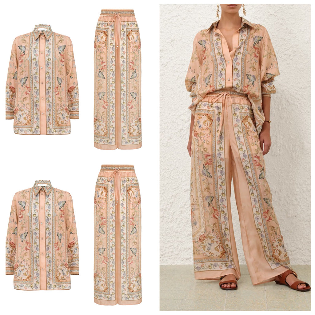 Zimmermann Roselight Relaxed Shirt & Blouse Set
