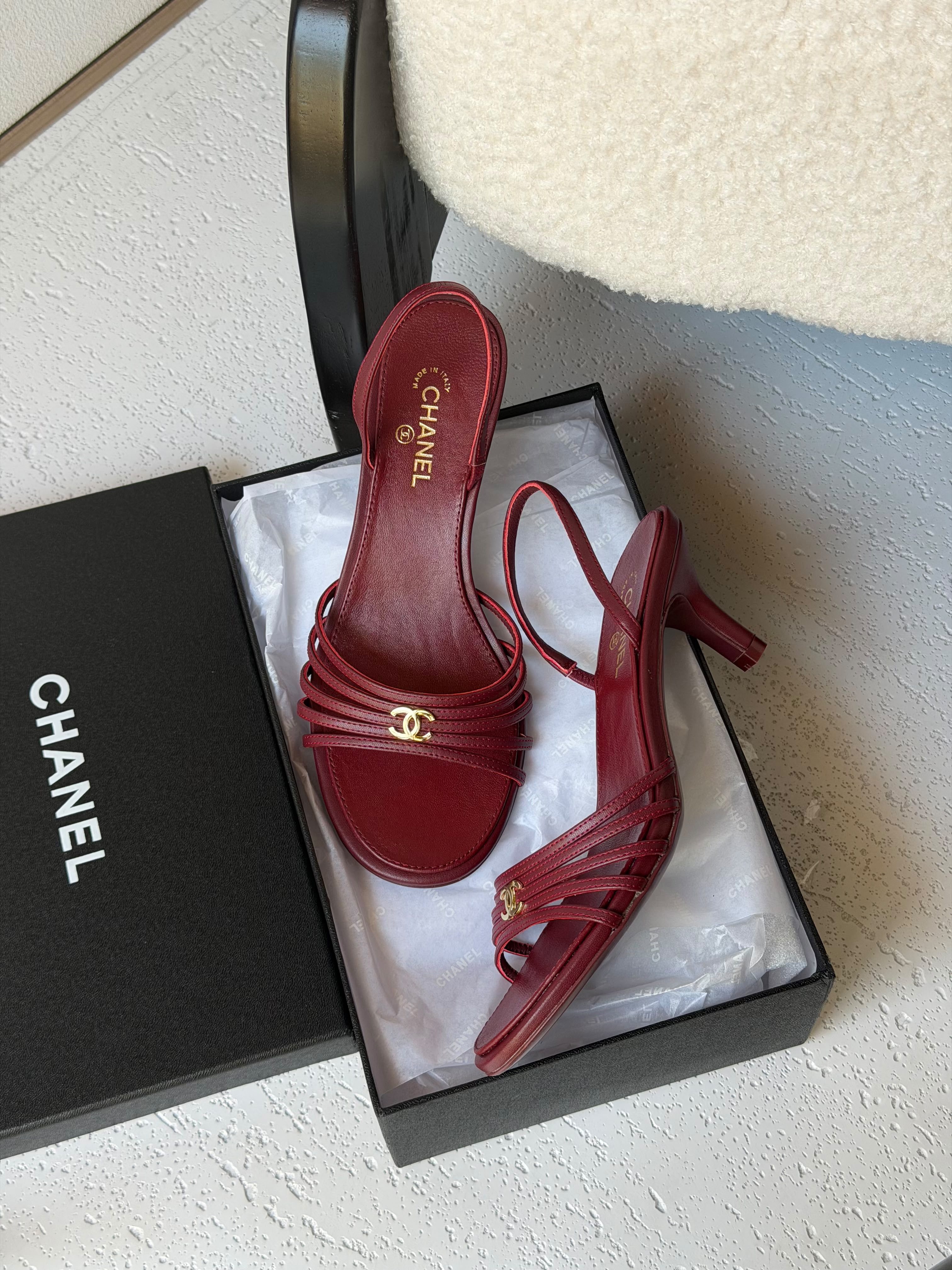 Chanel Goatskin Sandals
