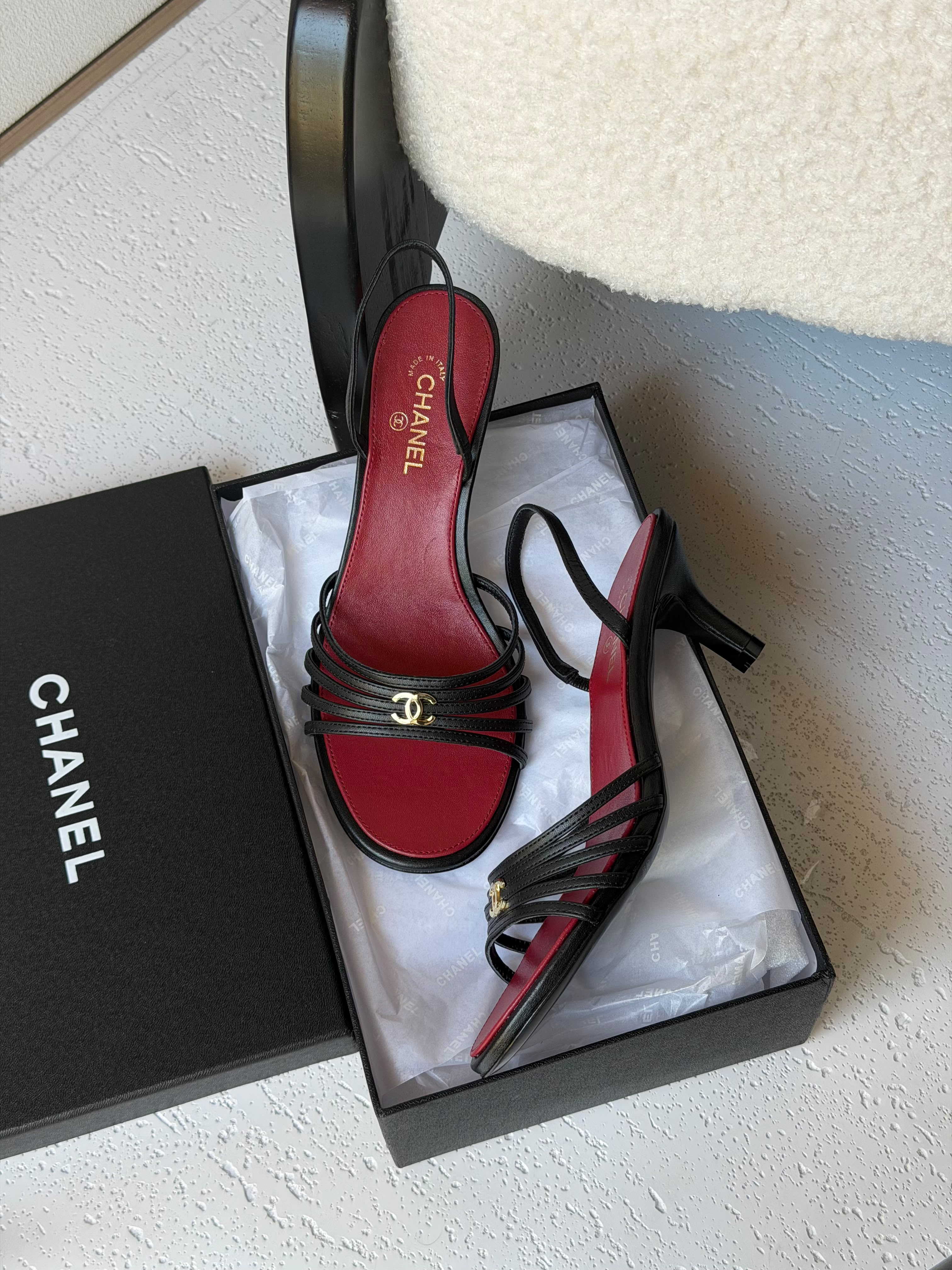 Chanel Goatskin Sandals