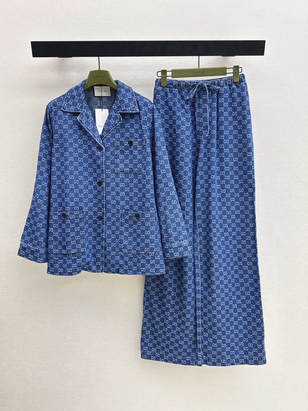 Gucci GG Jacquard denim set