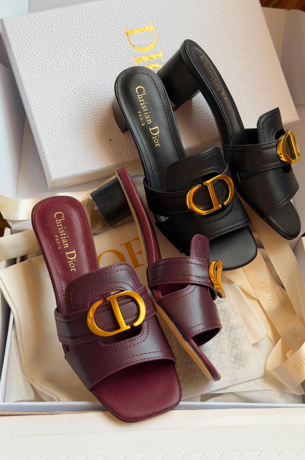 Dior 30 Montaigne Heeled Slide