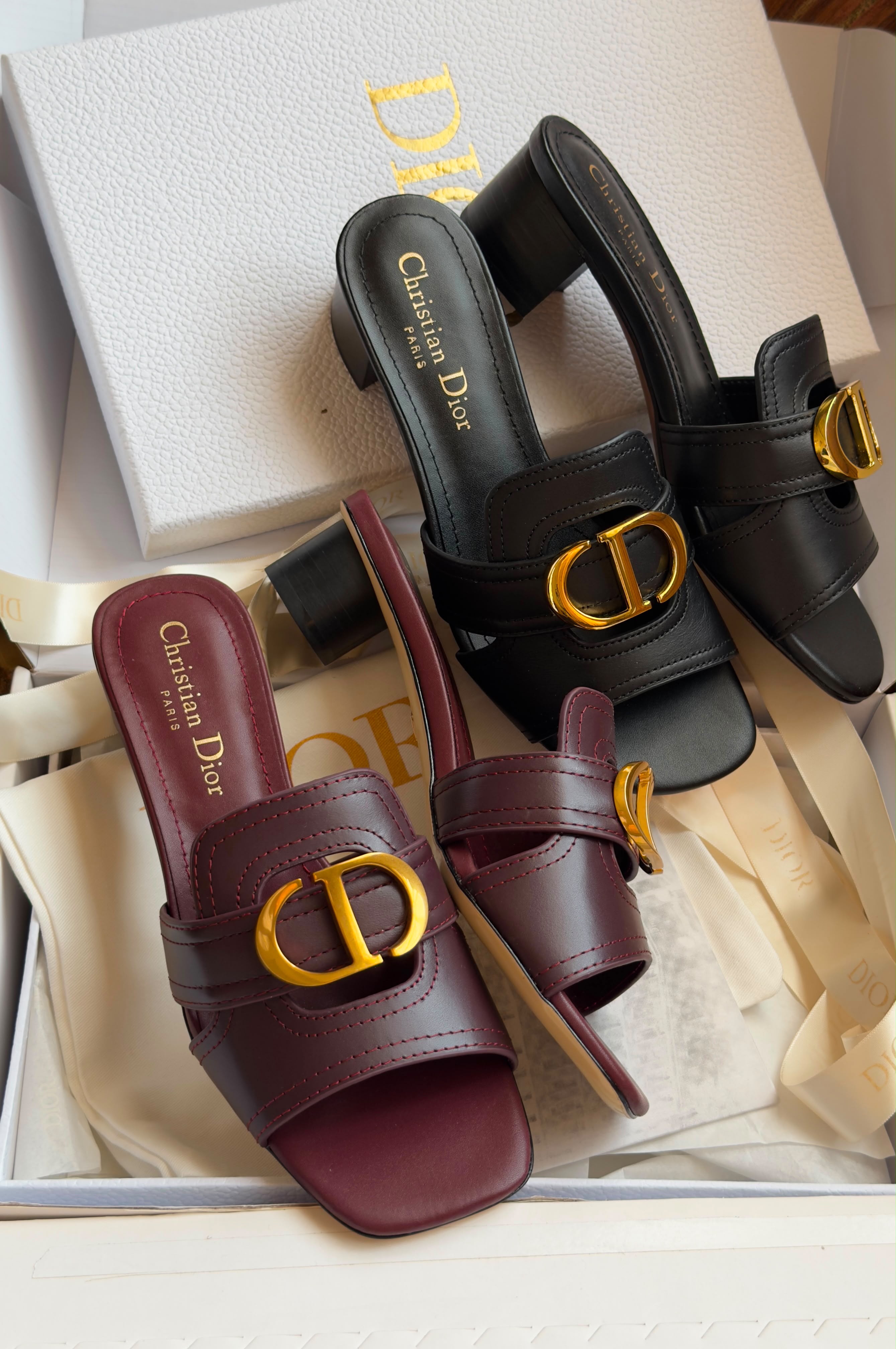 Dior 30 Montaigne Heeled Slide