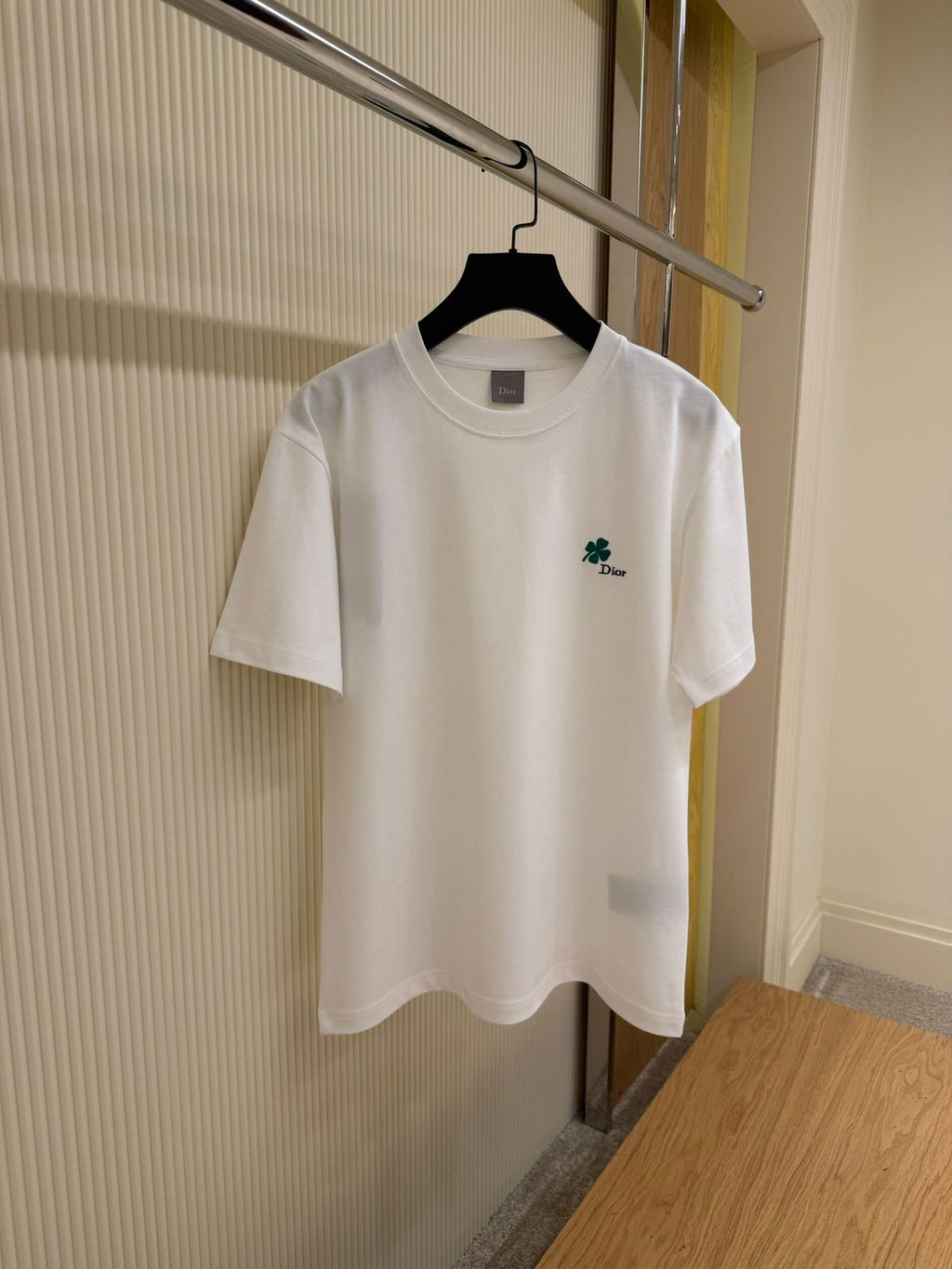 Dior T-Shirt with Dior Clover Embroidery