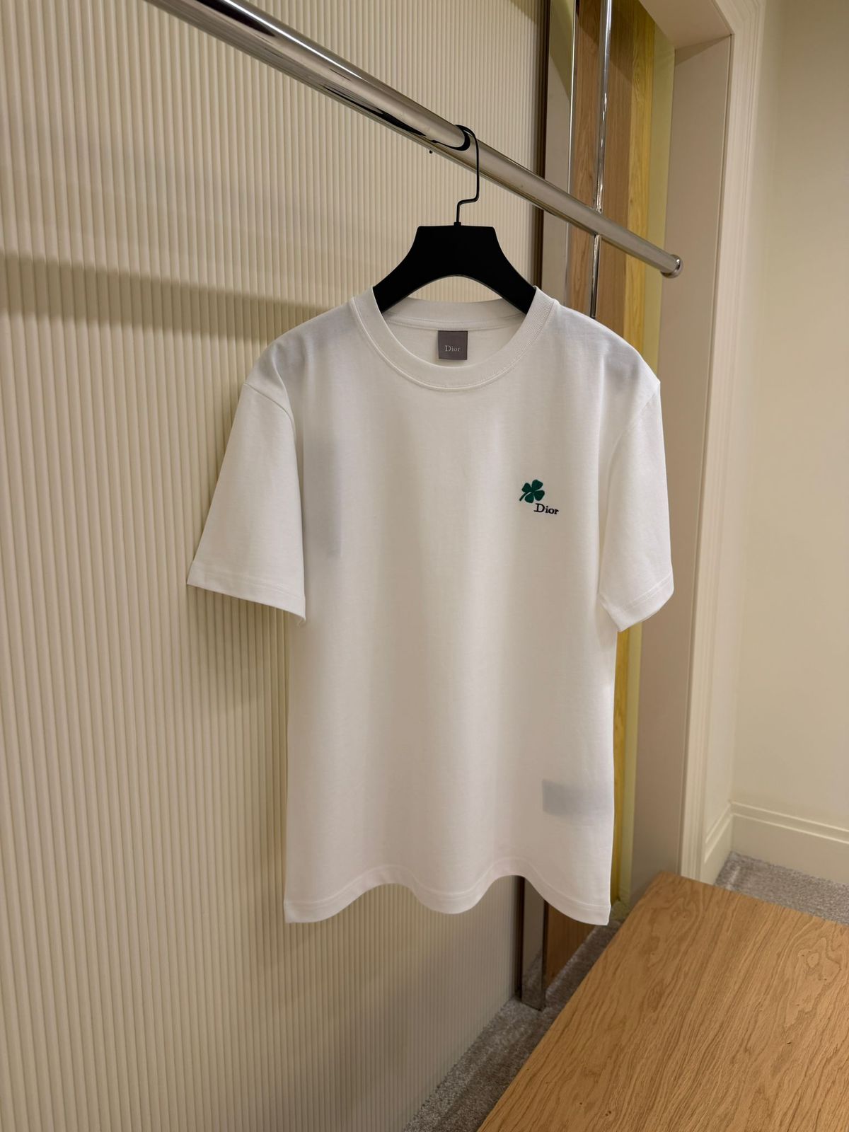 Dior T-Shirt with Dior Clover Embroidery