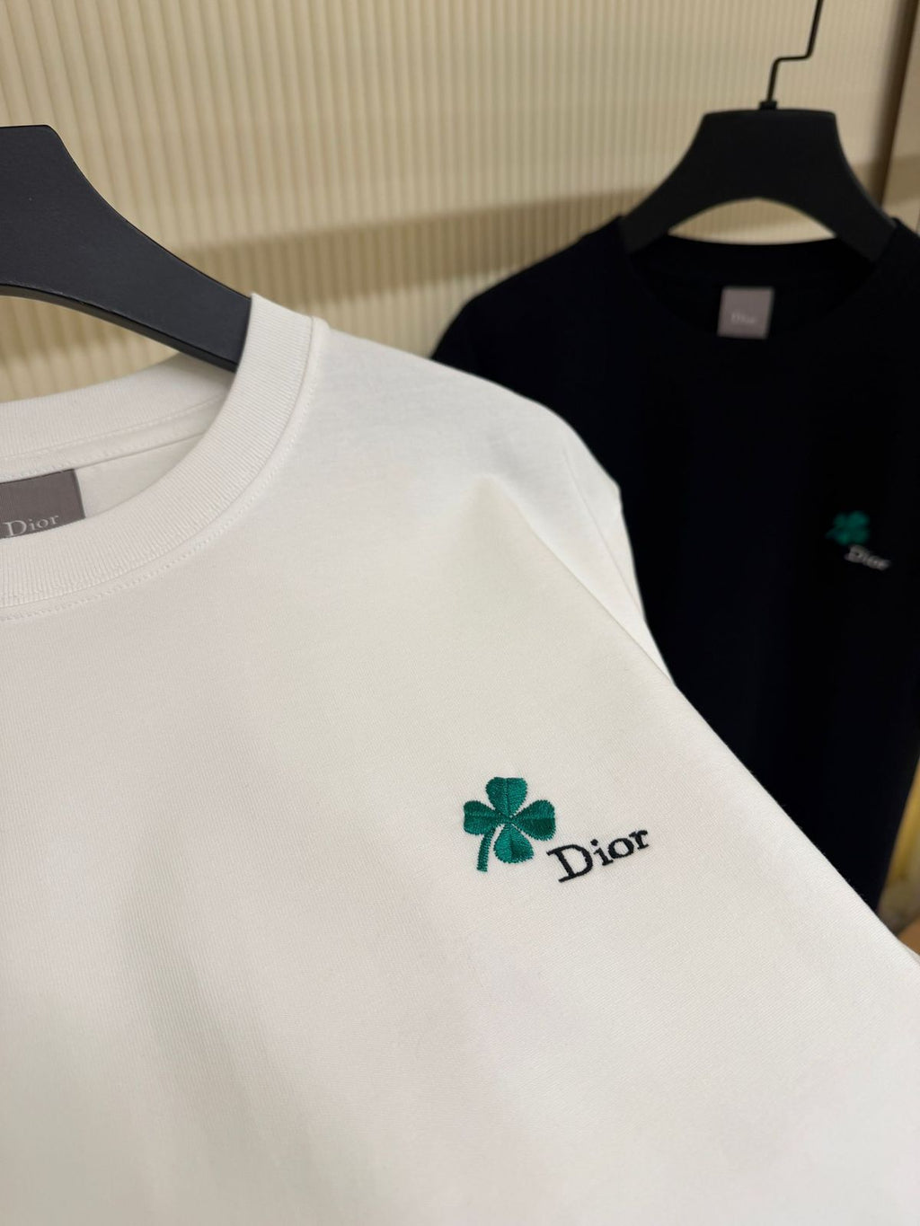 Dior T-Shirt with Dior Clover Embroidery