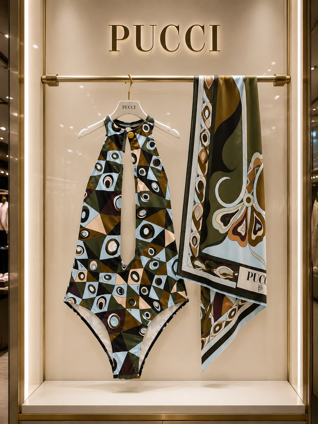 Pucci Occhi Print Swimsuit