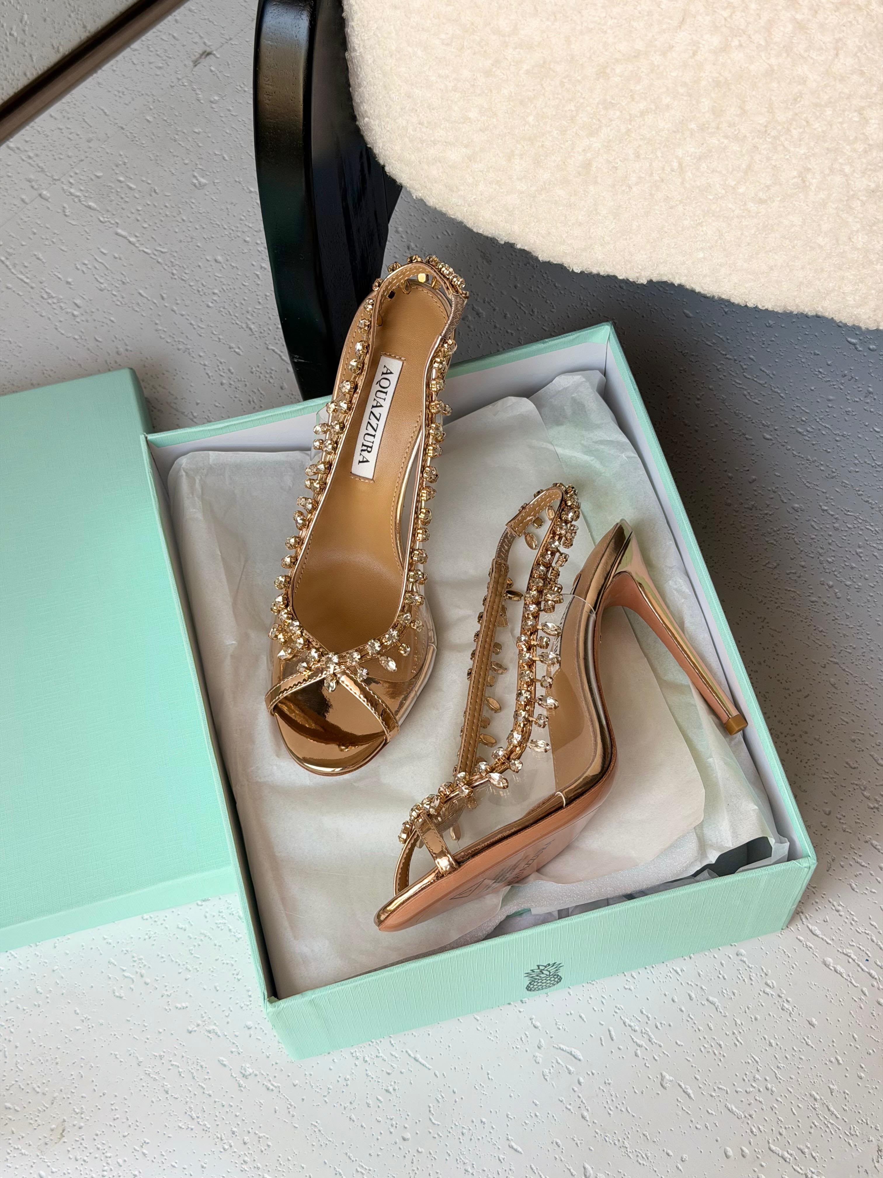 Aquazzura Temptation Crystal Sandal