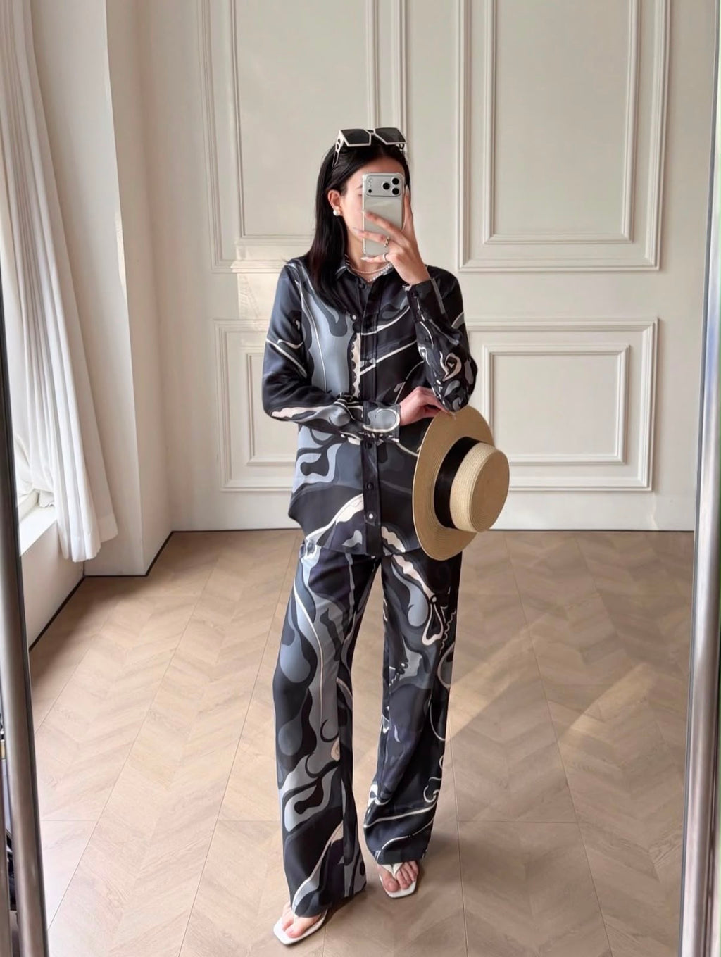 Pucci Orchidee Print Silk Set