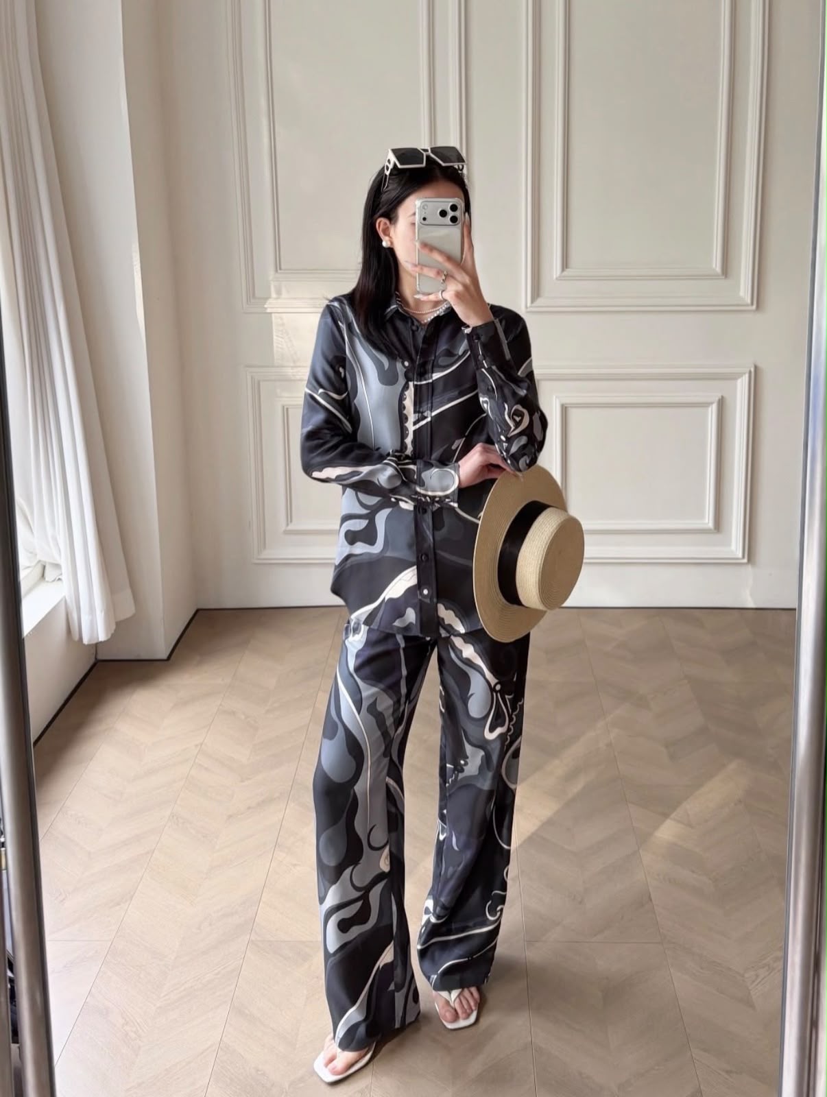Pucci Orchidee Print Silk Set