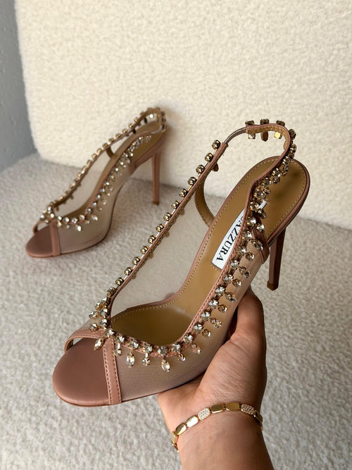 Aquazzura Temptation Crystal Sandal