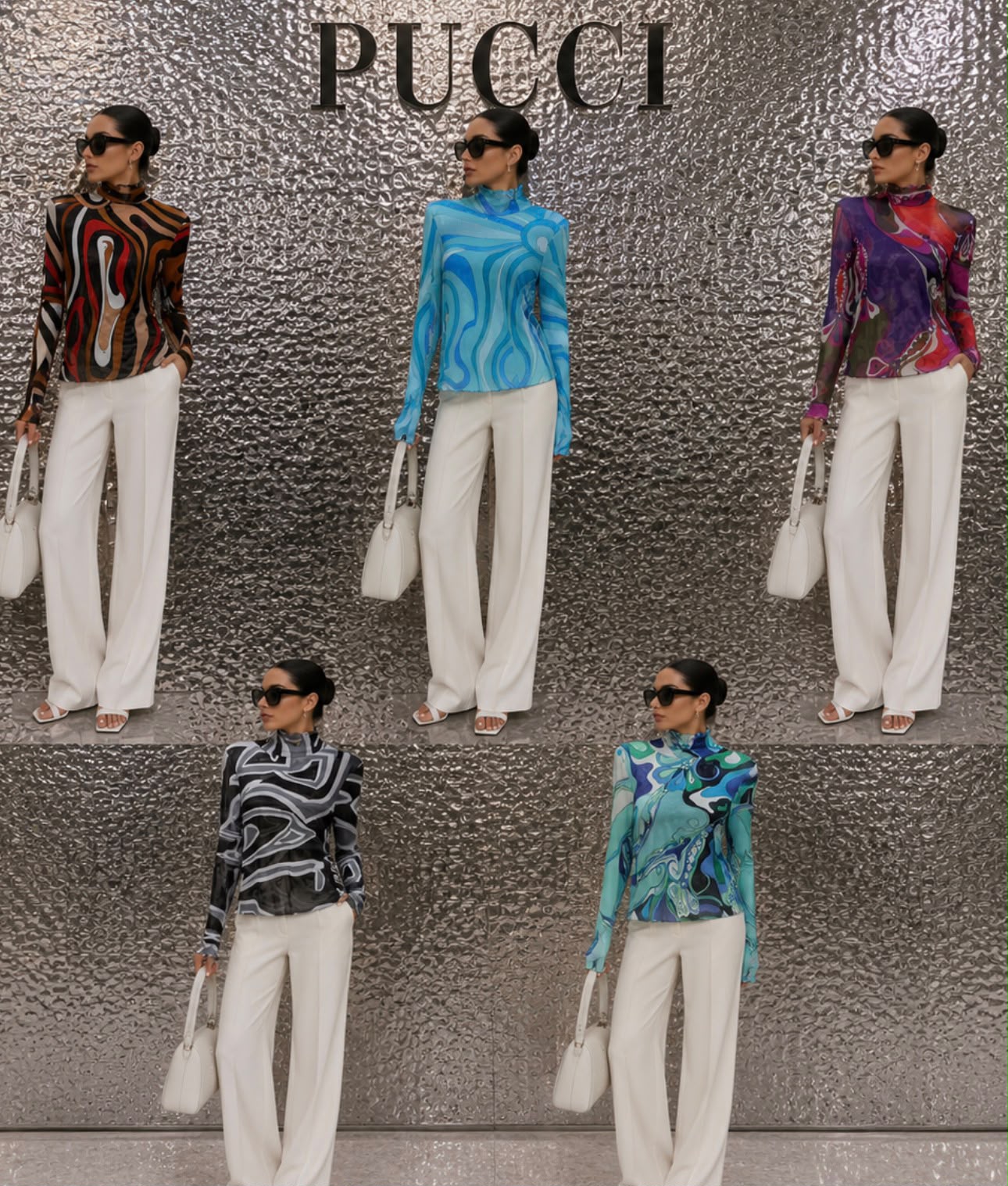 Pucci Printed Tulle Blouse