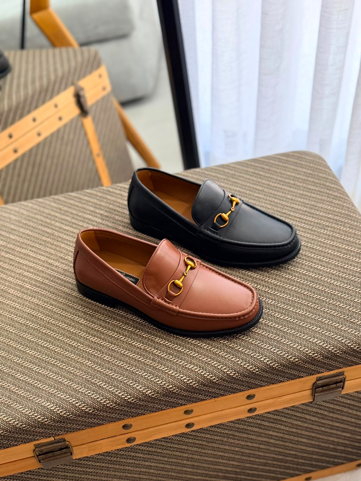 Gucci Horsebit-detailed leather loafers