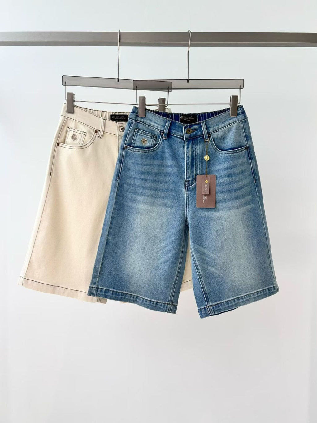 Loro Piana Quarona Denim Shorts