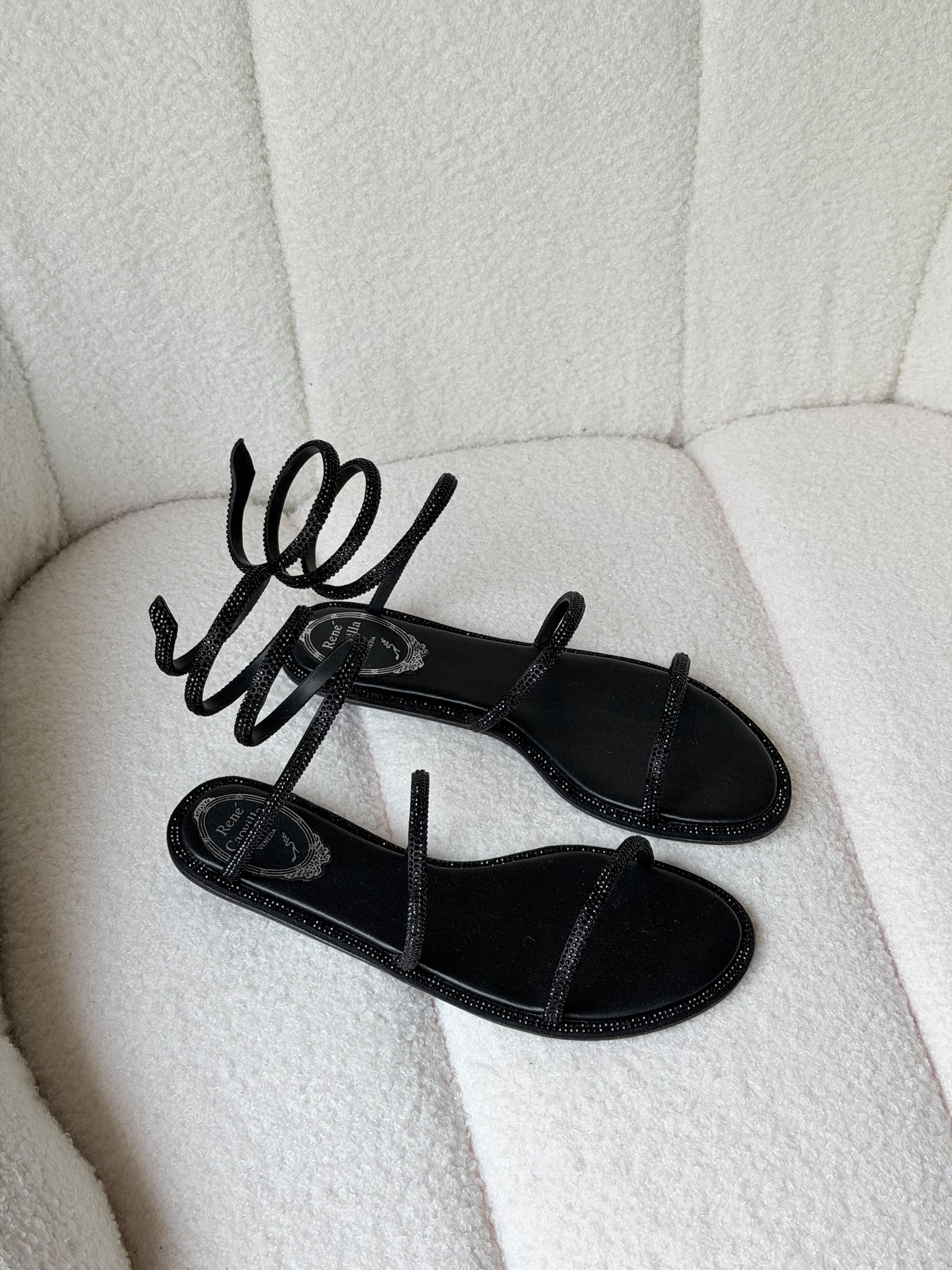 Rene Caovilla Cleo Crystal-embellished Sandals