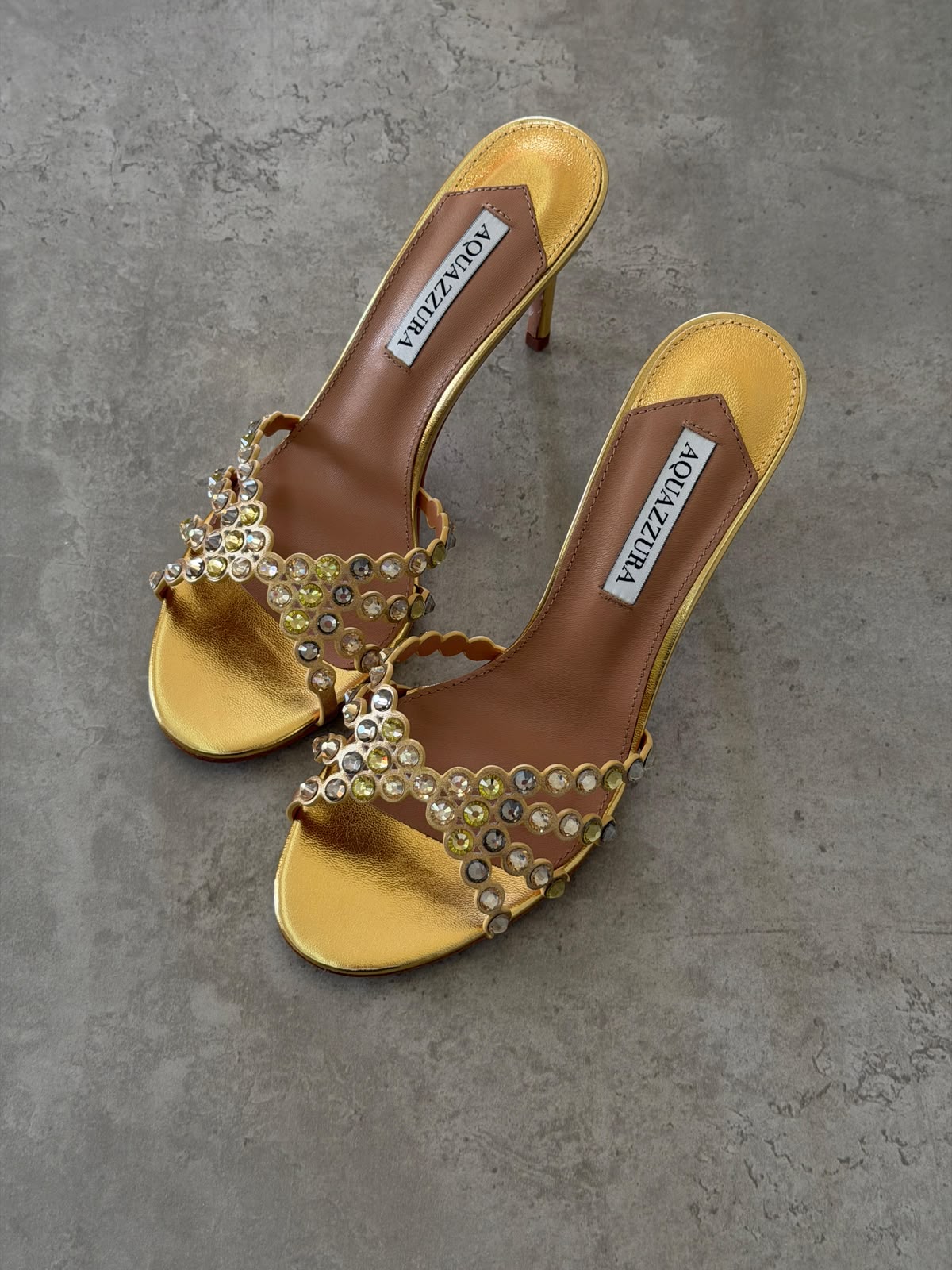 Aquazzura Tequila Embellished Sandals