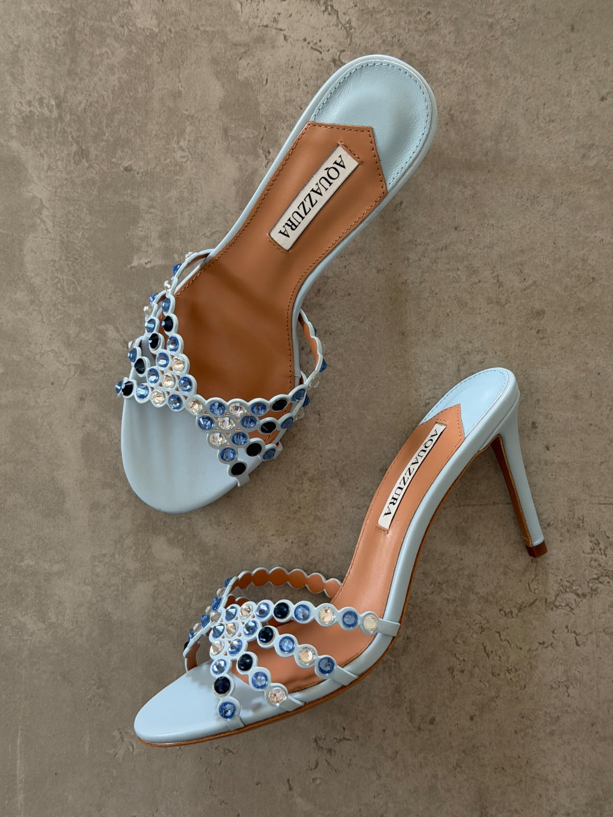 Aquazzura Tequila Embellished Sandals