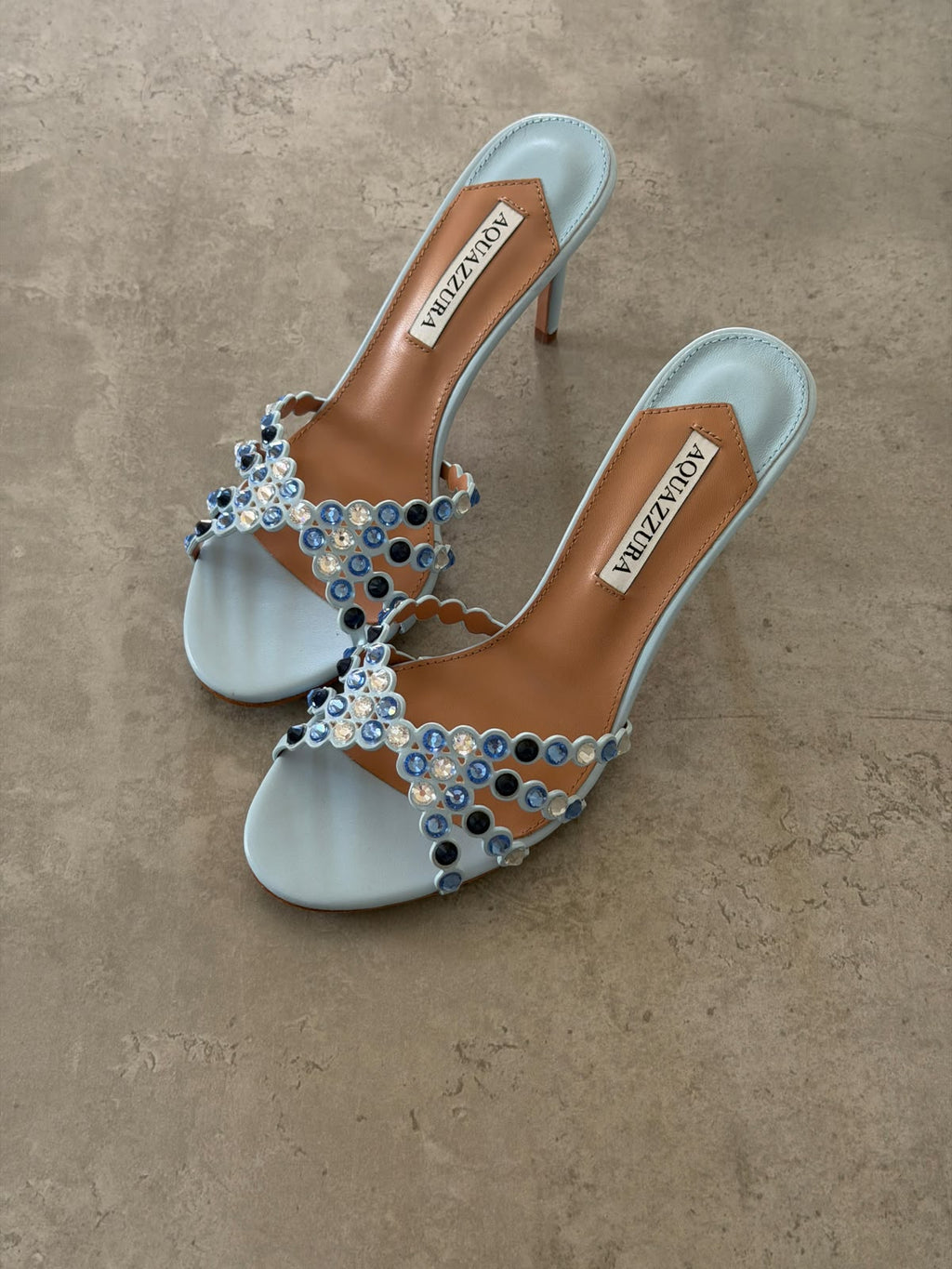 Aquazzura Tequila Embellished Sandals