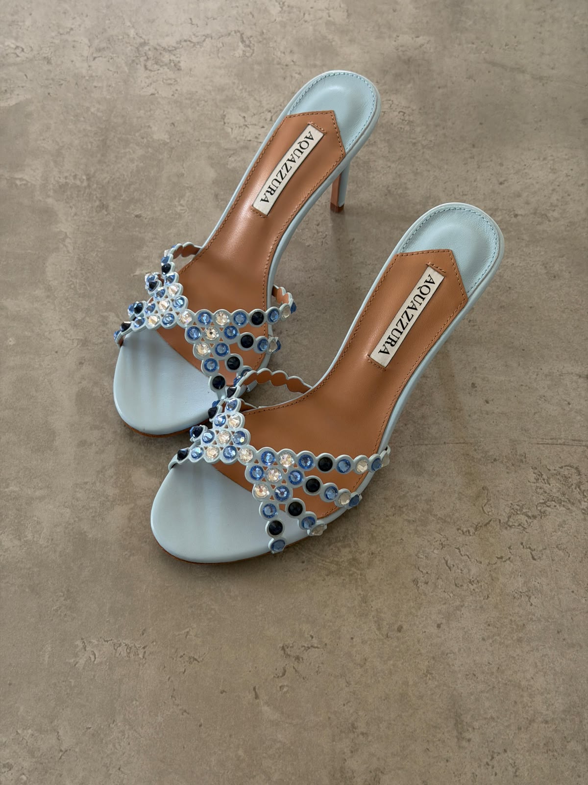 Aquazzura Tequila Embellished Sandals