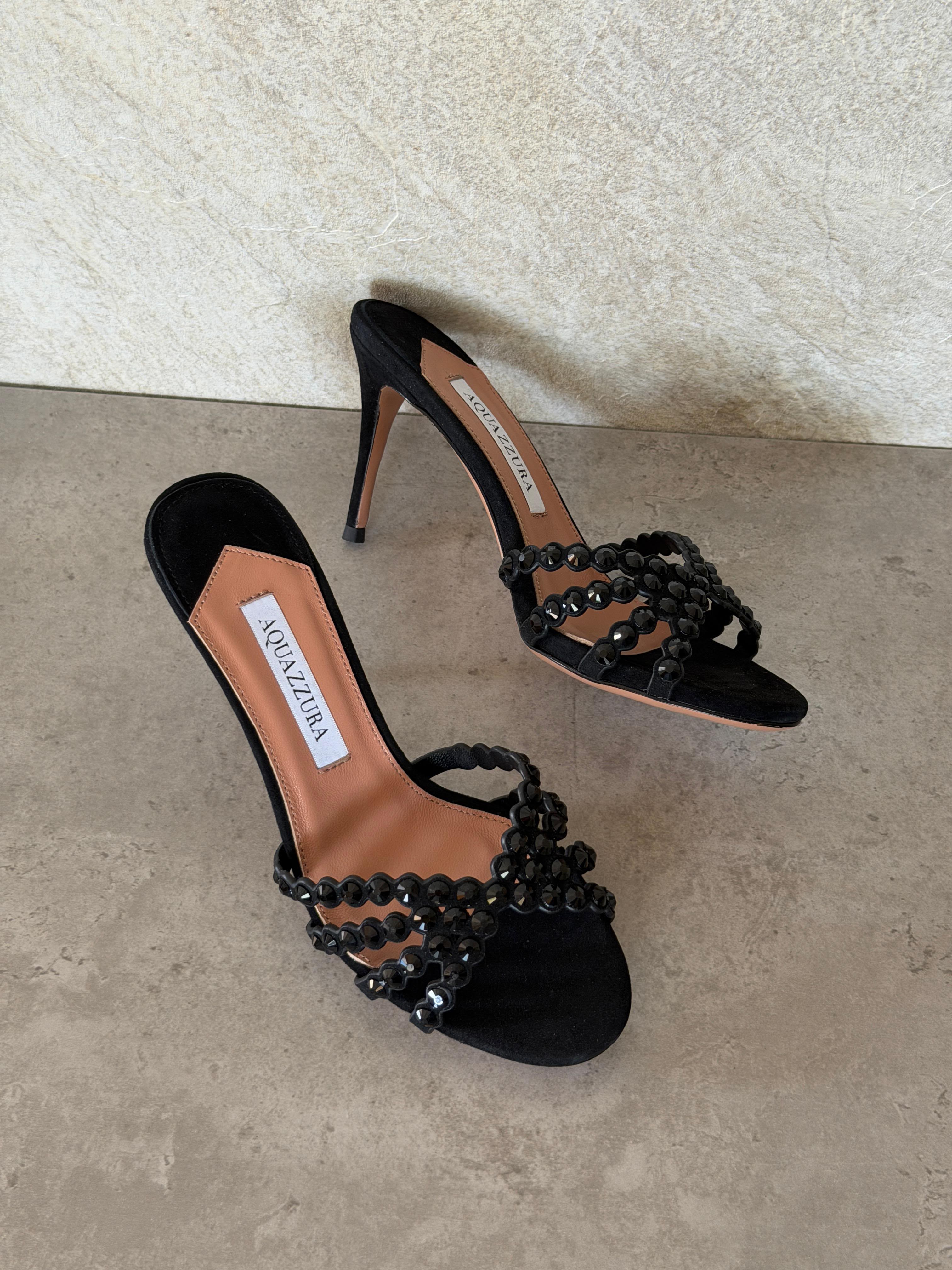 Aquazzura Tequila Embellished Sandals