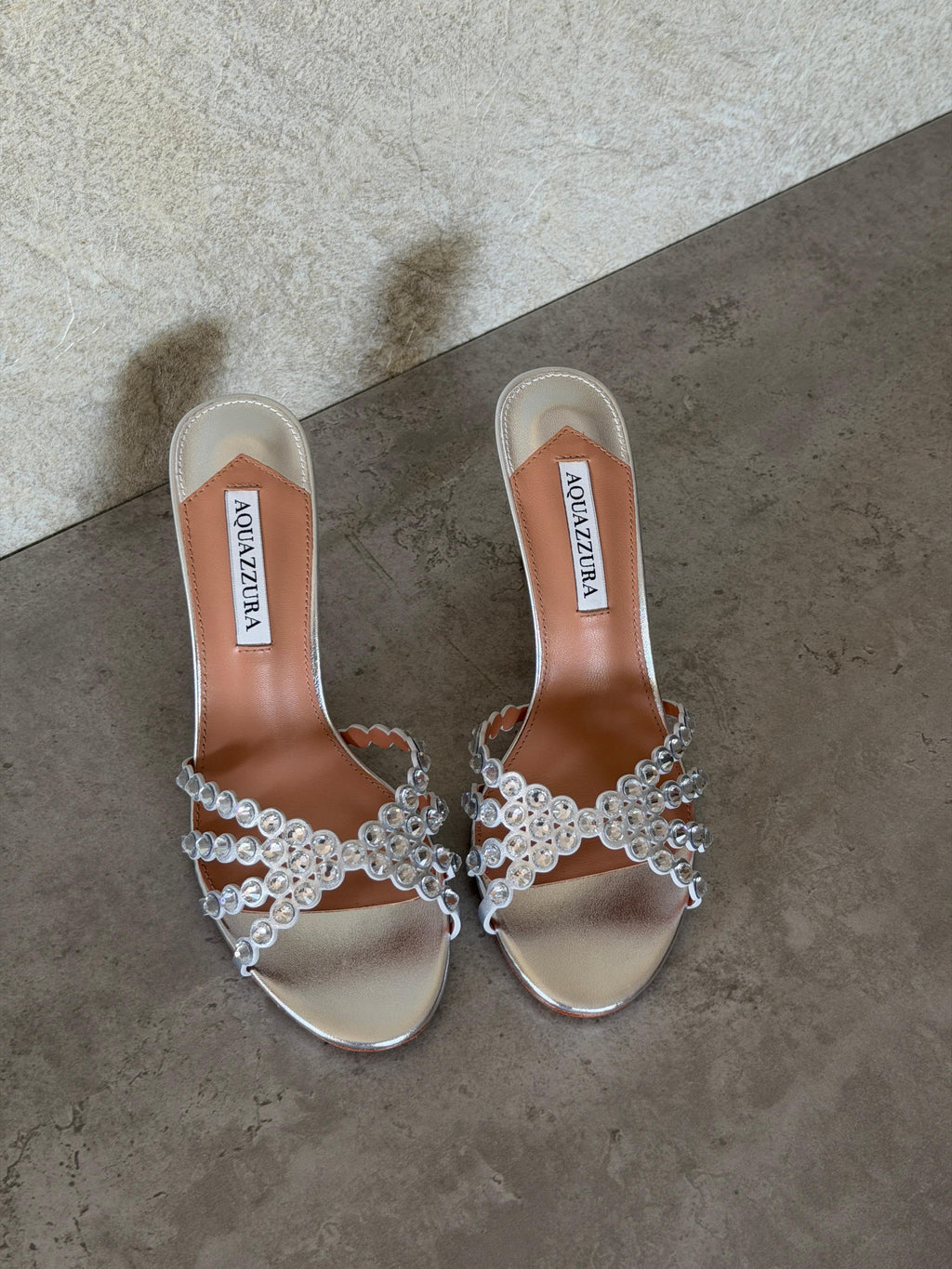 Aquazzura Tequila Embellished Sandals