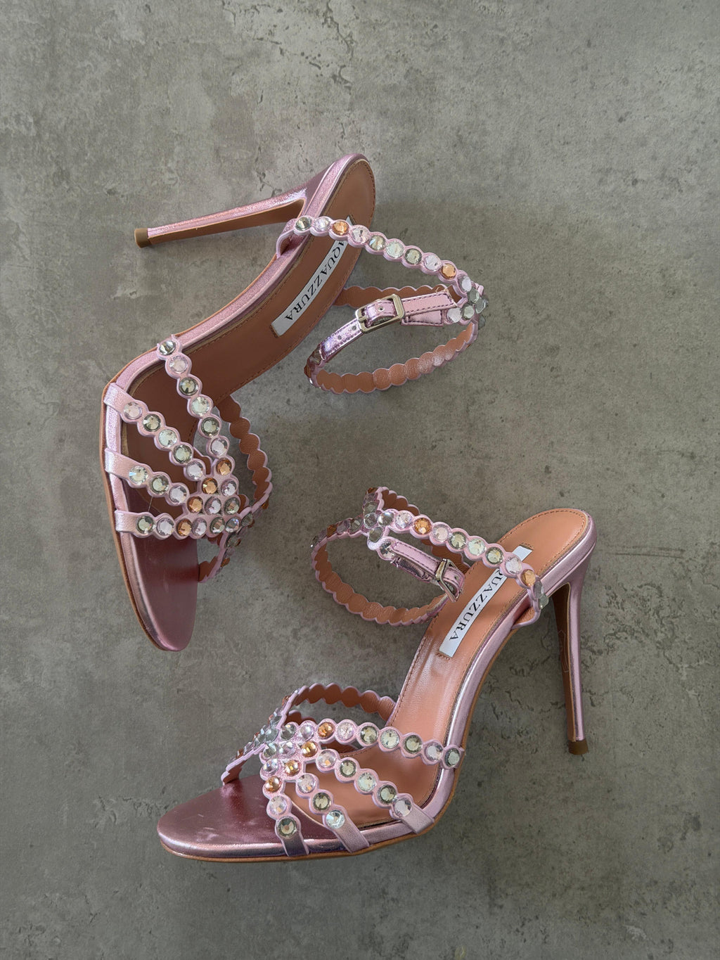 Aquazzura Tequila Embellished Sandals