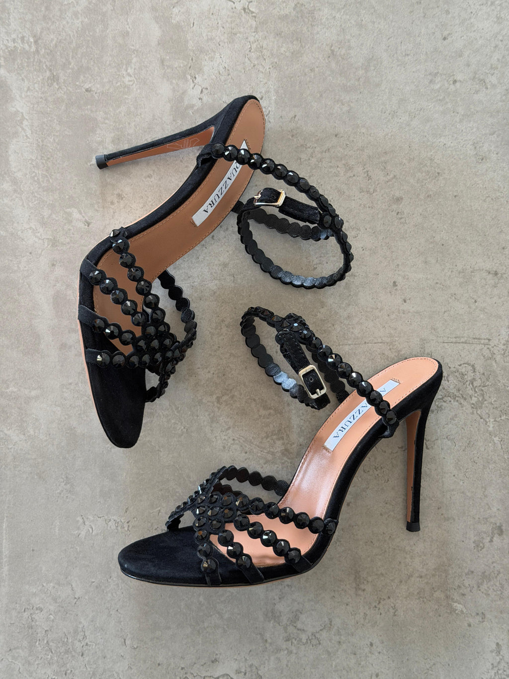Aquazzura Tequila Embellished Sandals