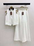 Loro Piana White Linen two-piece Set