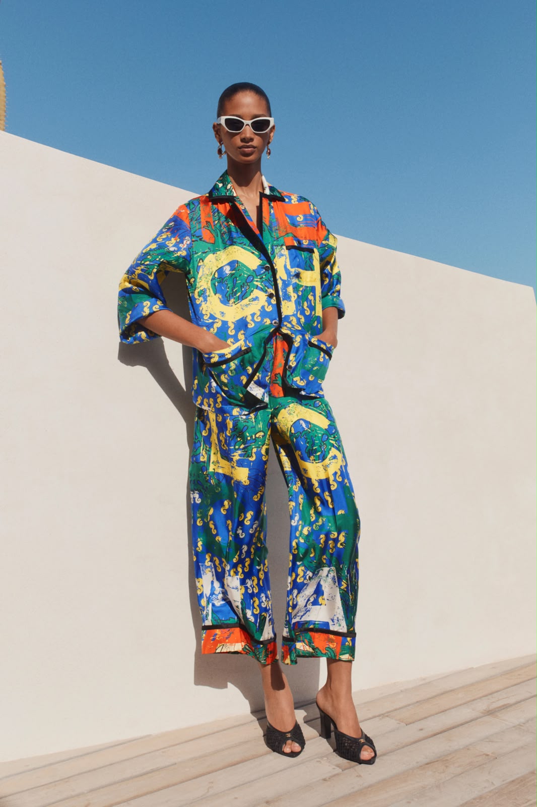 Chanel Blouse in Multicolour Silk
